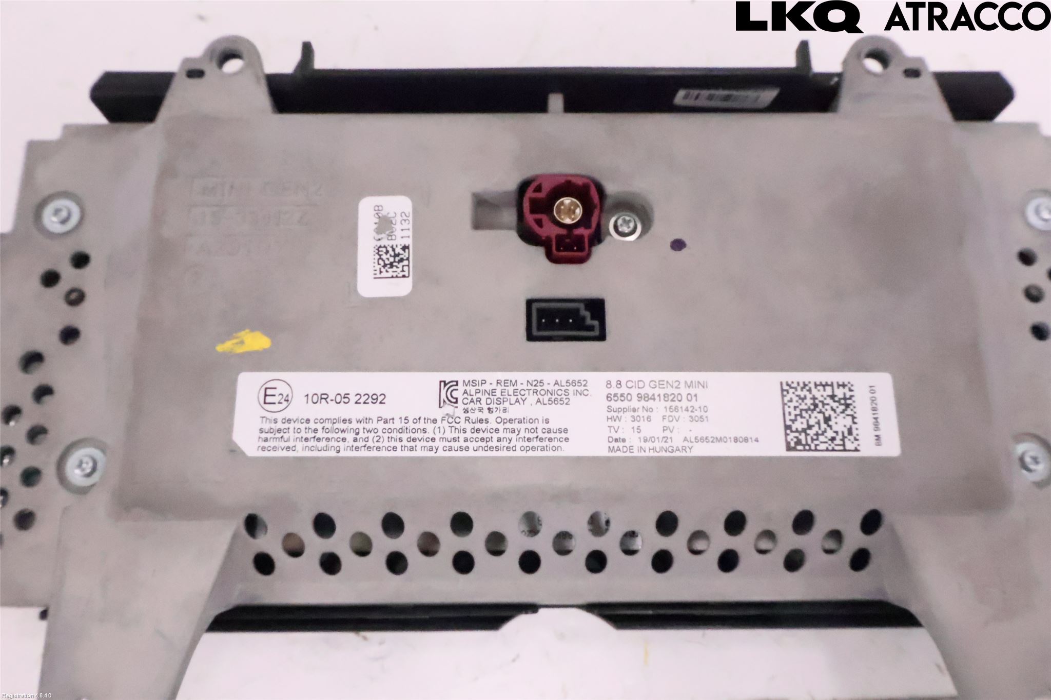 Mini ONE/COOPER 3DR F56 14-24 Bildskärm