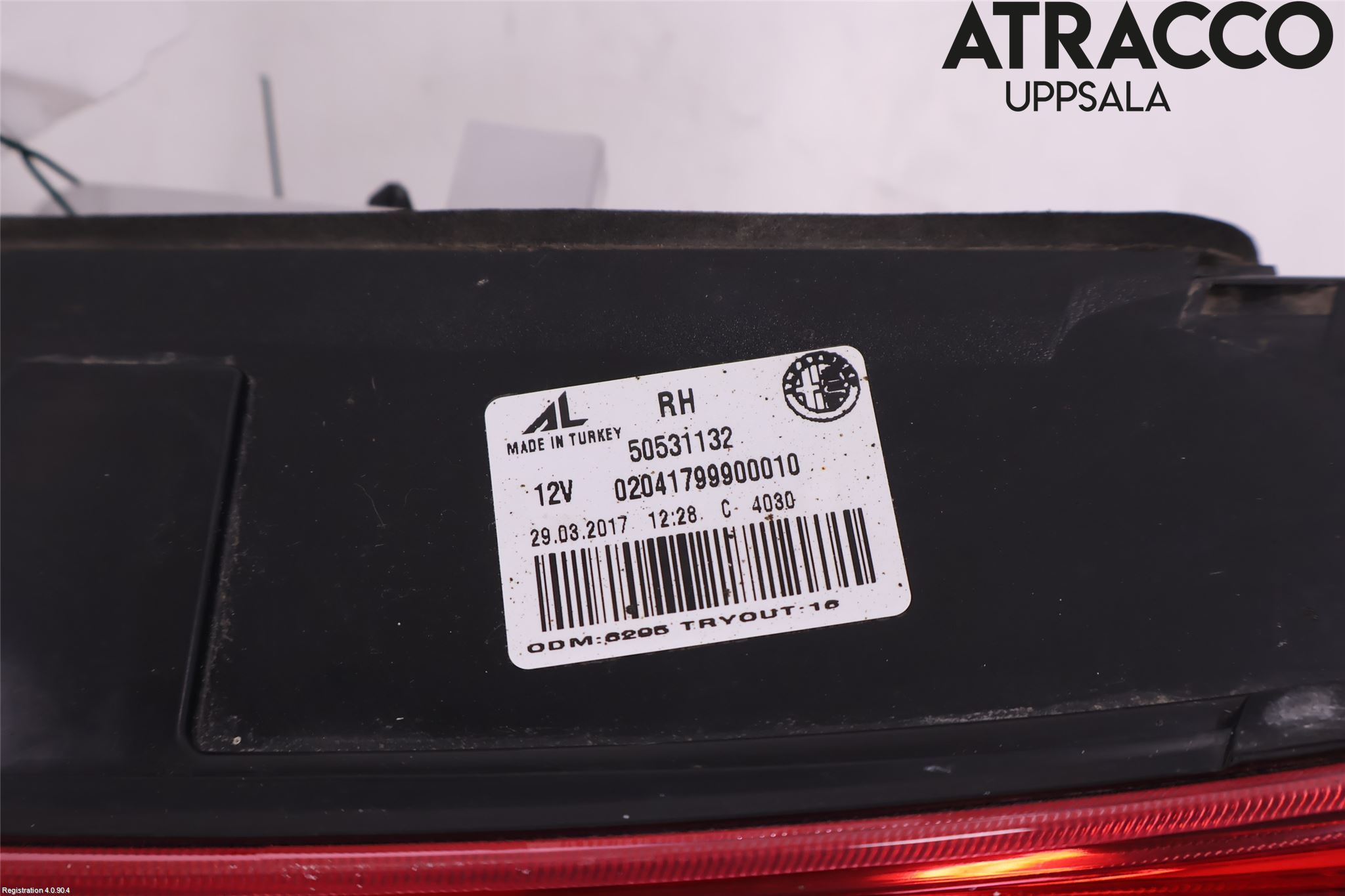 Alfa GIULIETTA Bakljus Lucka Hö