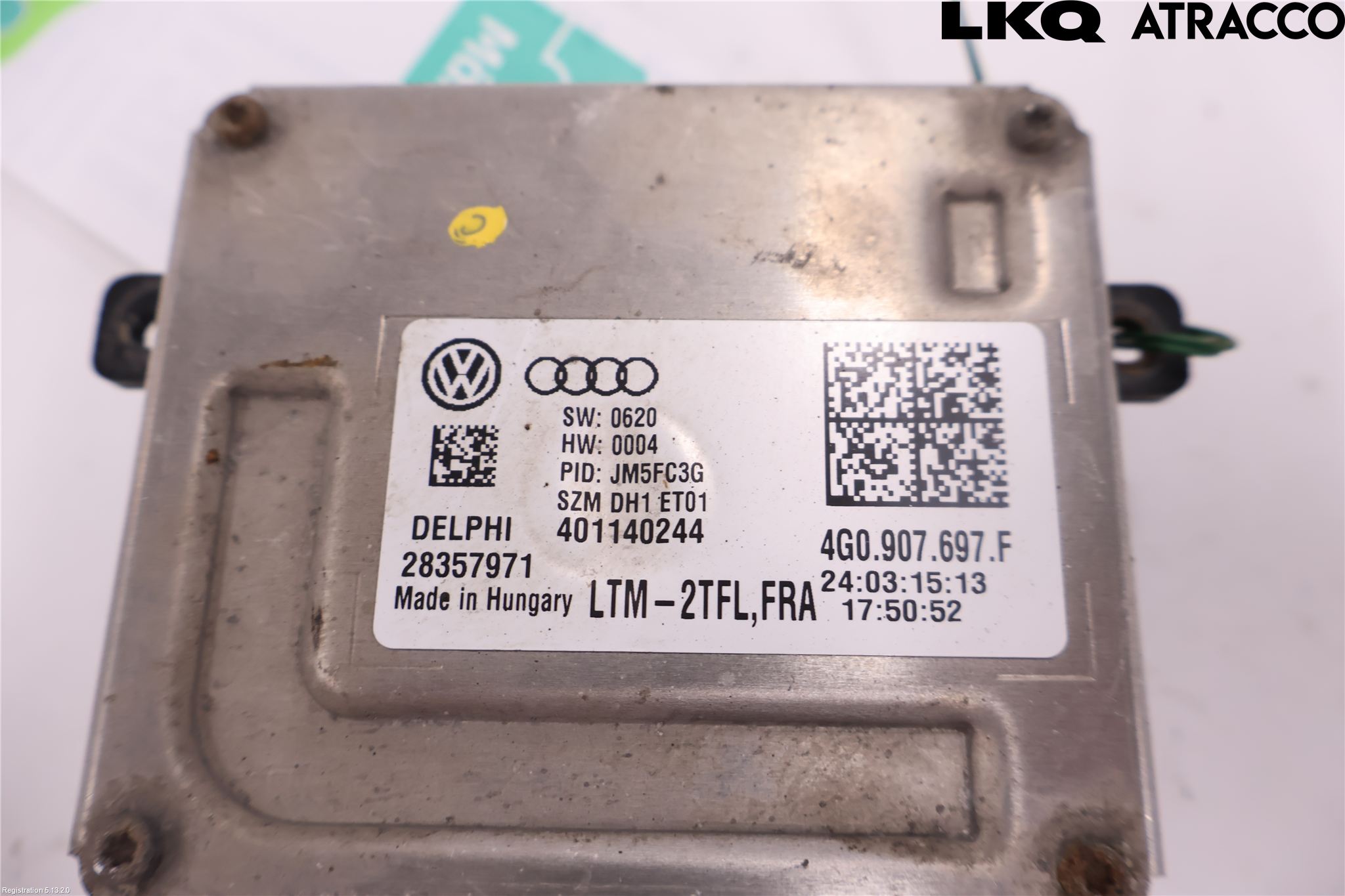 Volkswagen VW PASSAT 15-19 Styrenhet Strålkastare