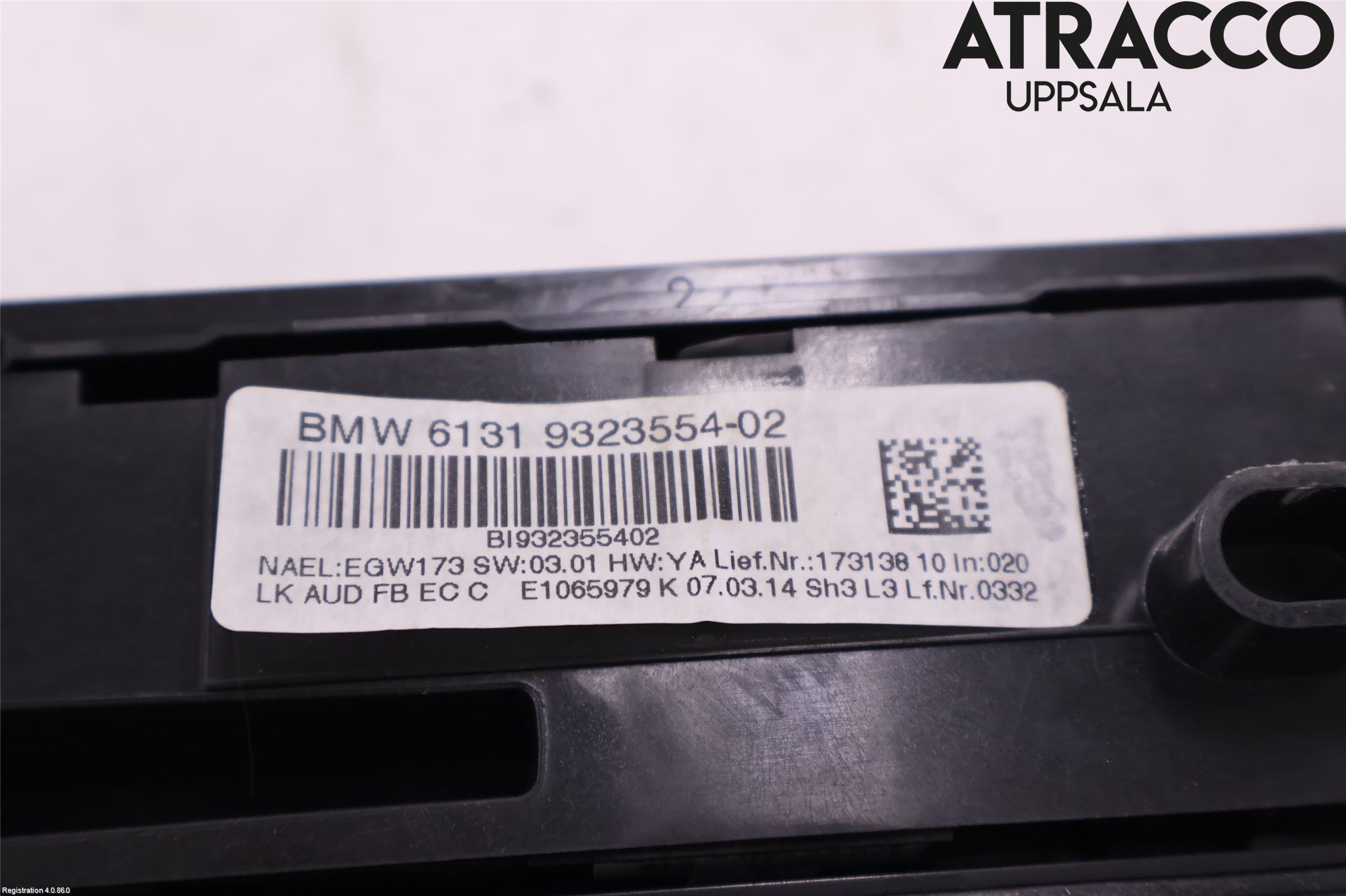 BMW 3 F30/F31/F80 12-19 Ac Styrenhet Ac Manöveren