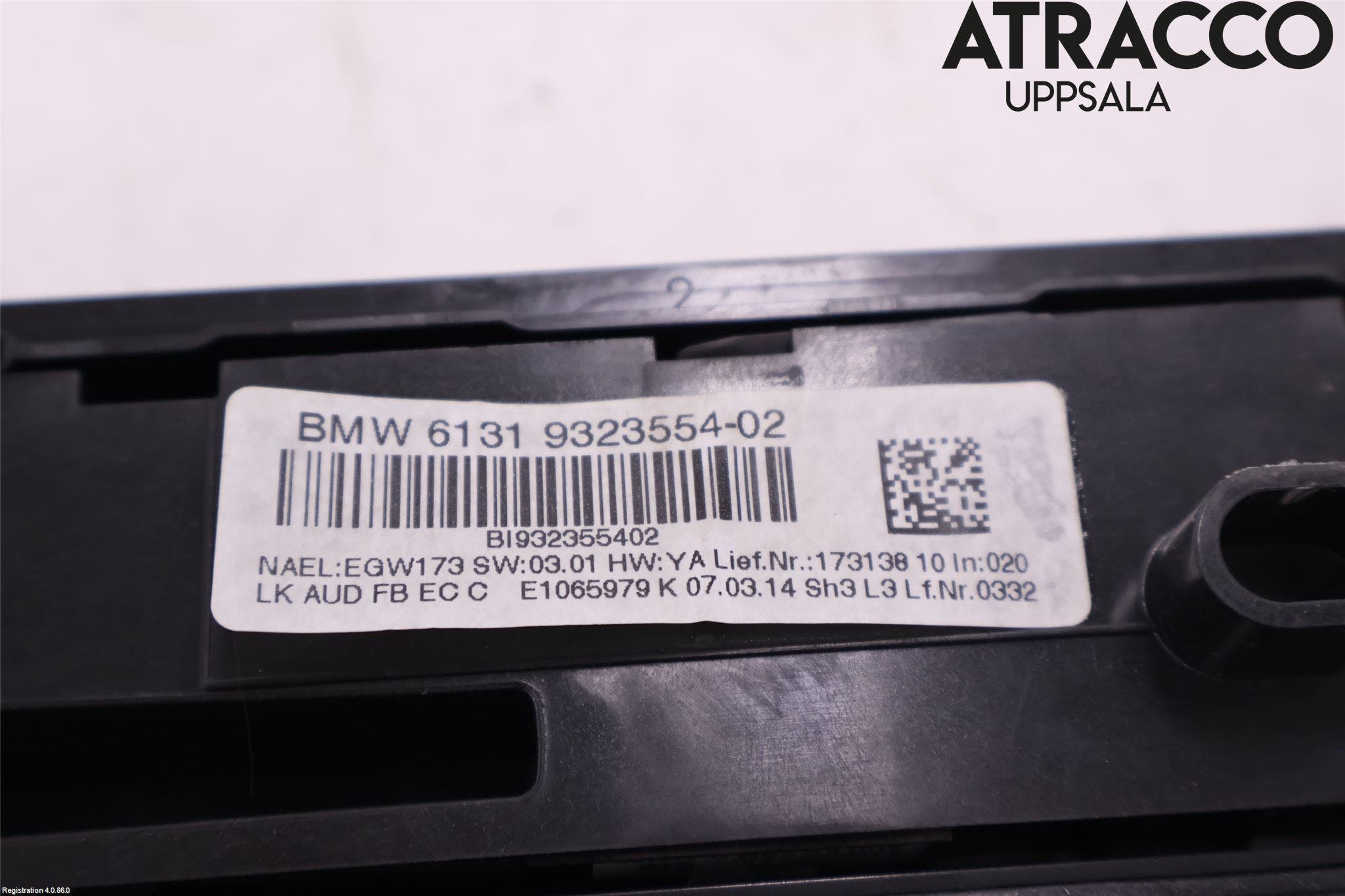 BMW 3 F30/F31/F80 12-19 Ac Styrenhet Ac Manöveren