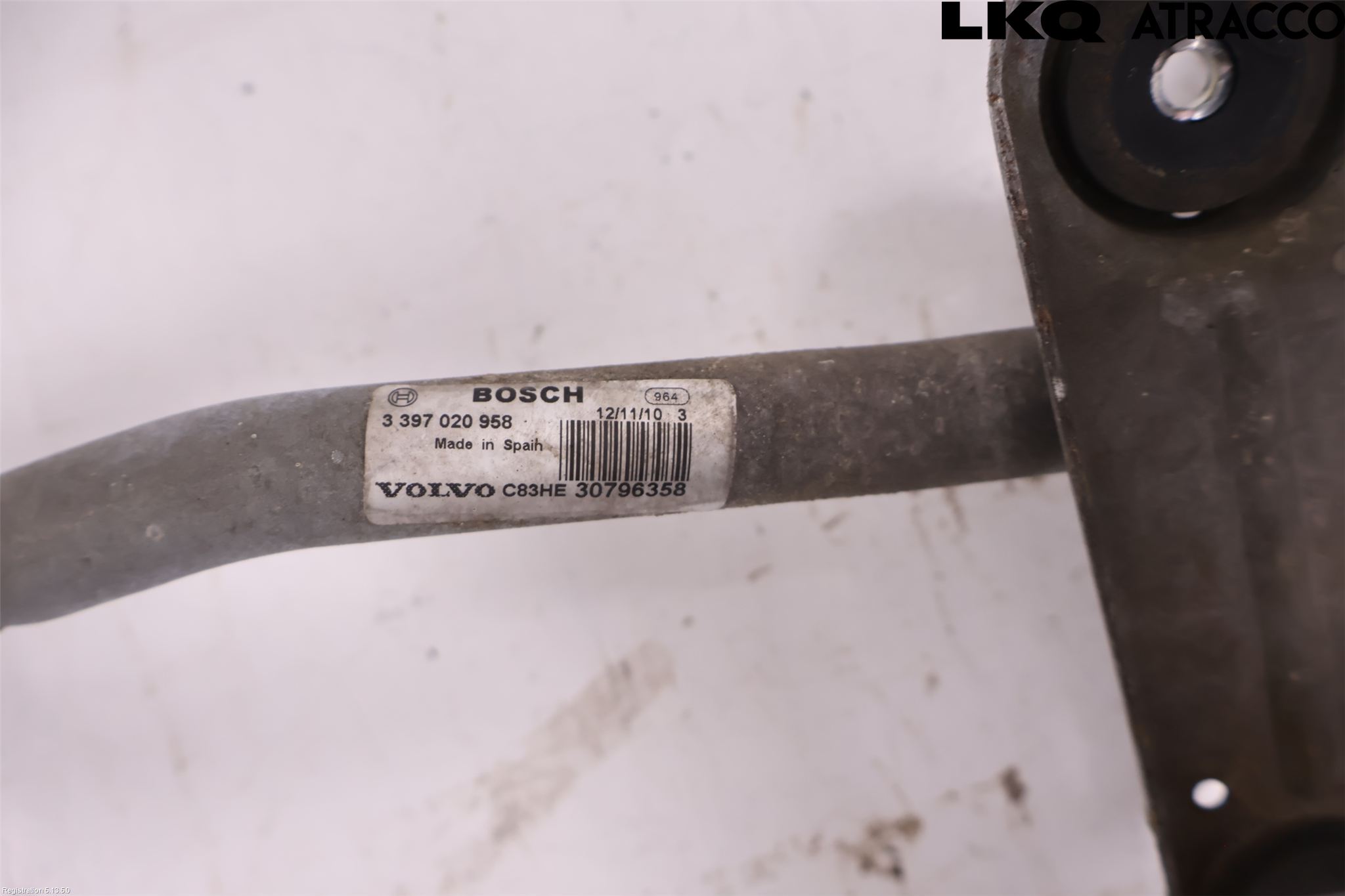 Volvo V70 08-13 Torkarmekanism Vindruta