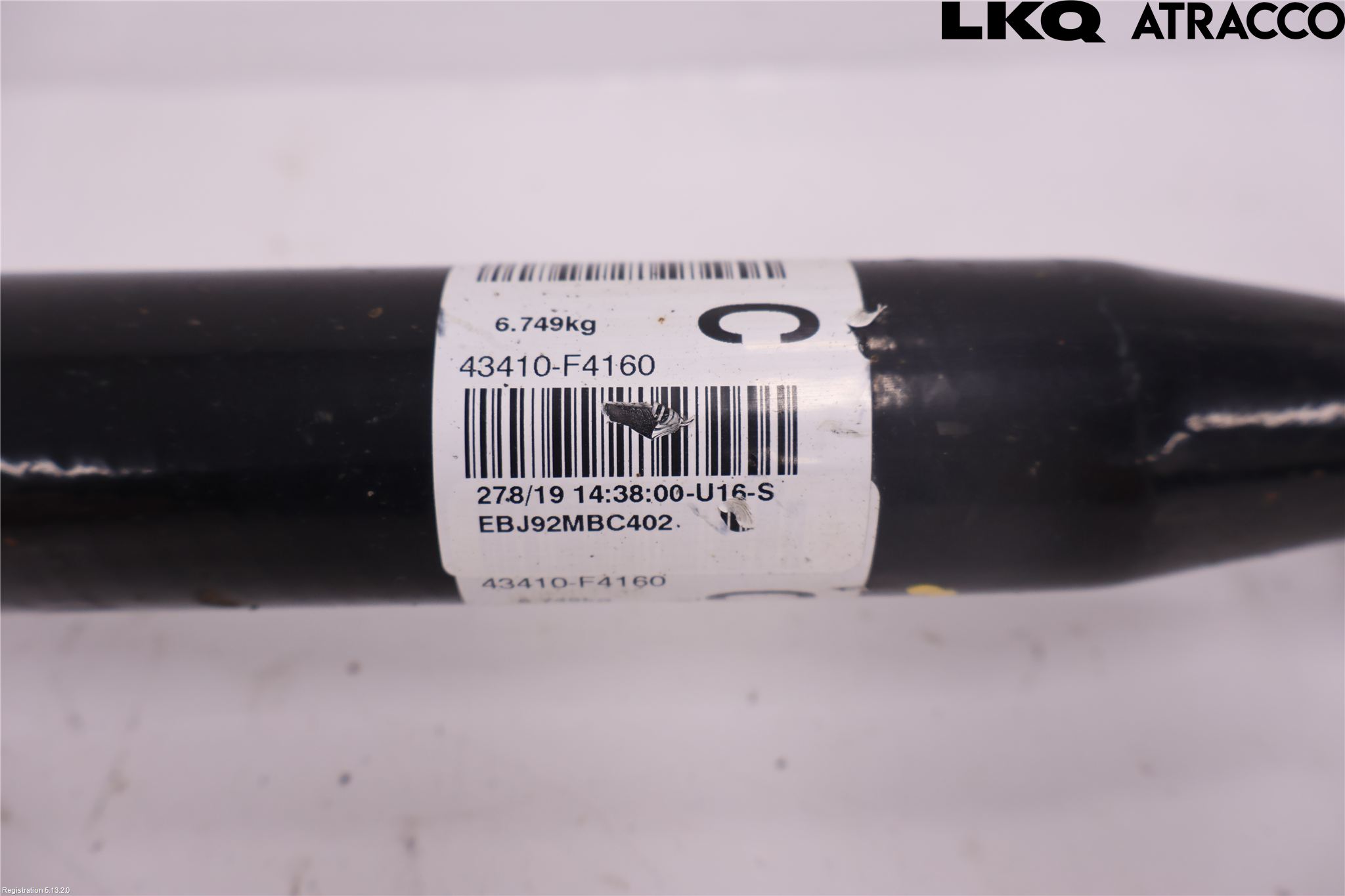 Toyota C-HR 16-23 Drivaxel Fram Höger