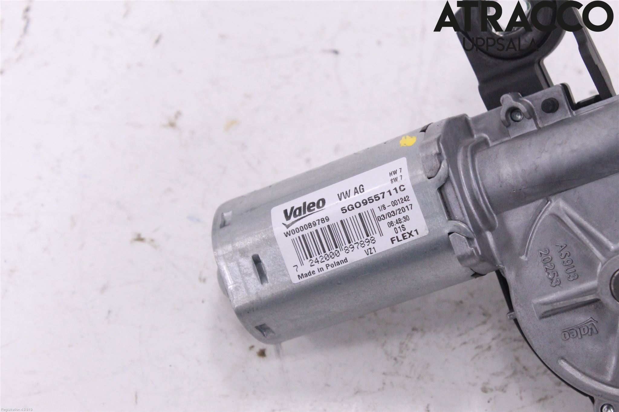 Volkswagen VW PASSAT 15-19 Torkarmotor Baklucka