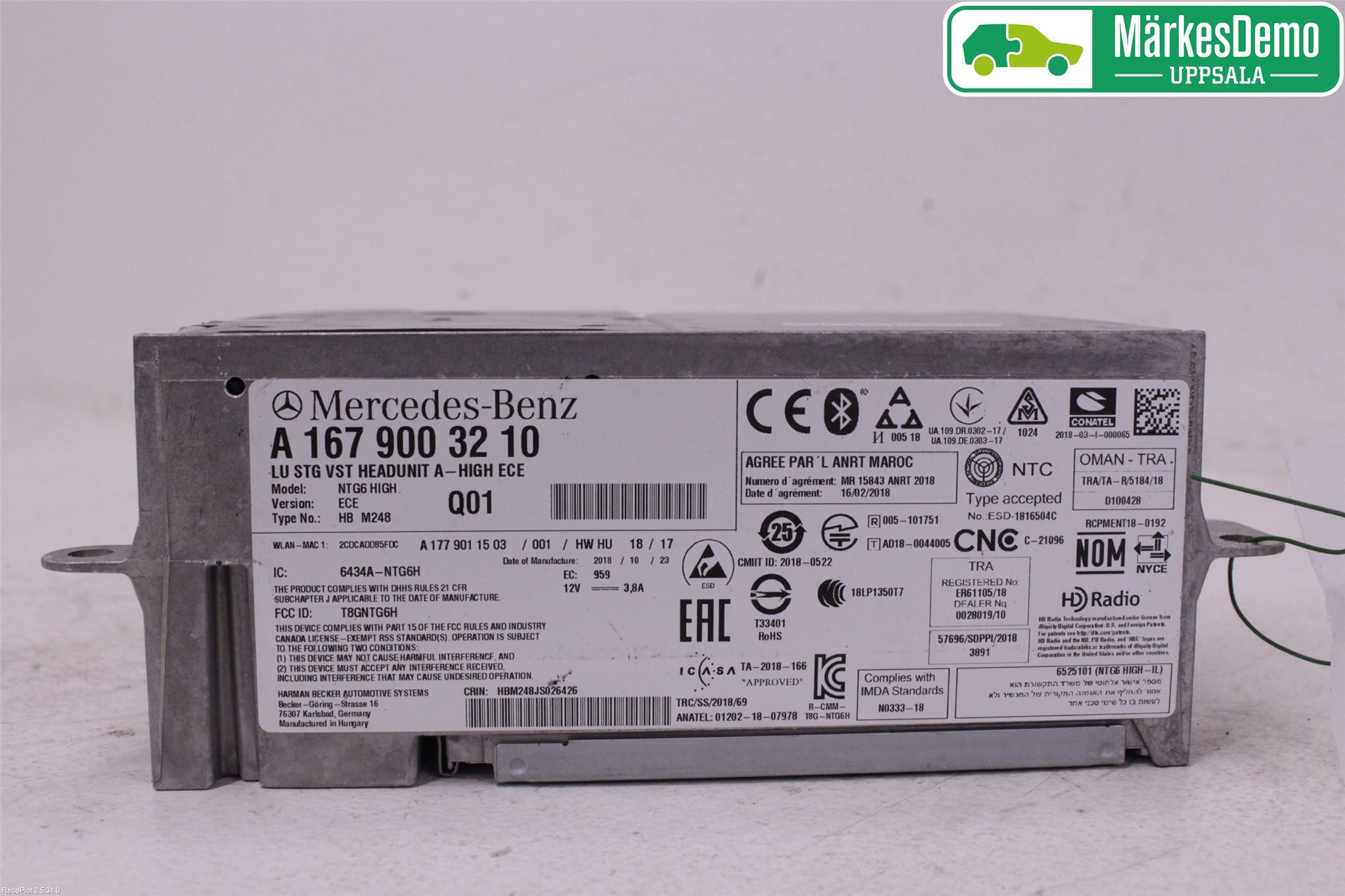 Mercedes-Benz MB A-KLASS (W177) 18- Cd Radio - Multimediapanel