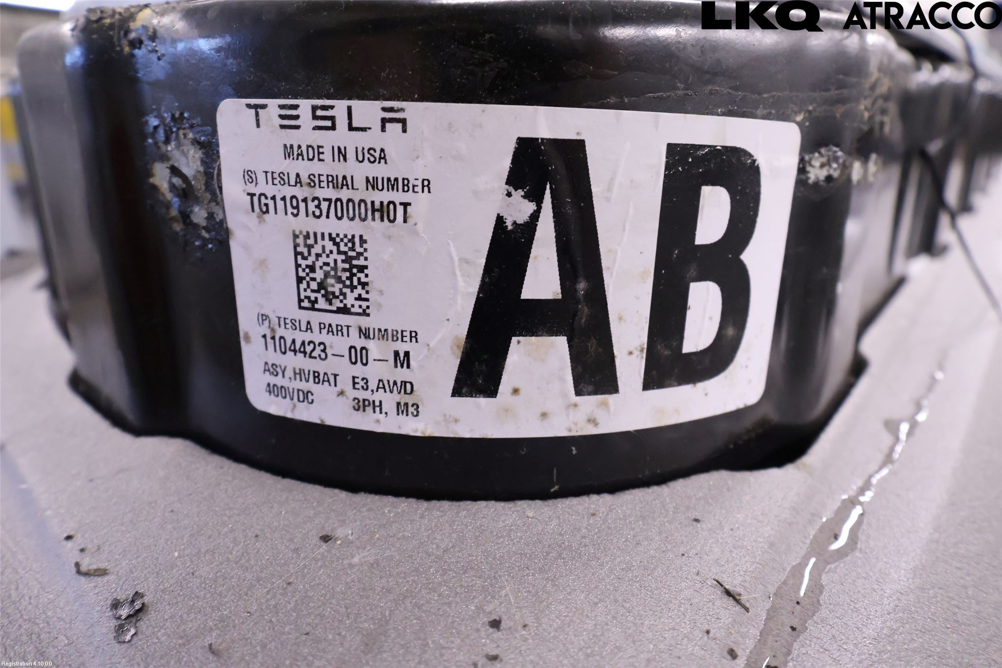 Tesla MODEL 3 17- Batteri Högspänning