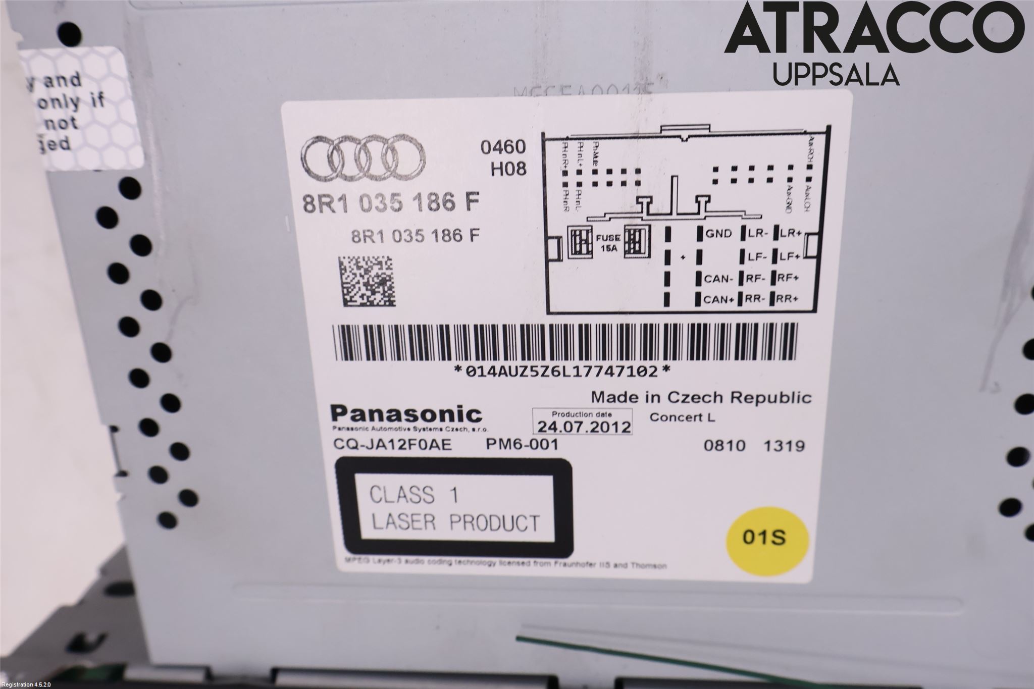 Audi A5 07-16 Cd Radio - Multimediapanel