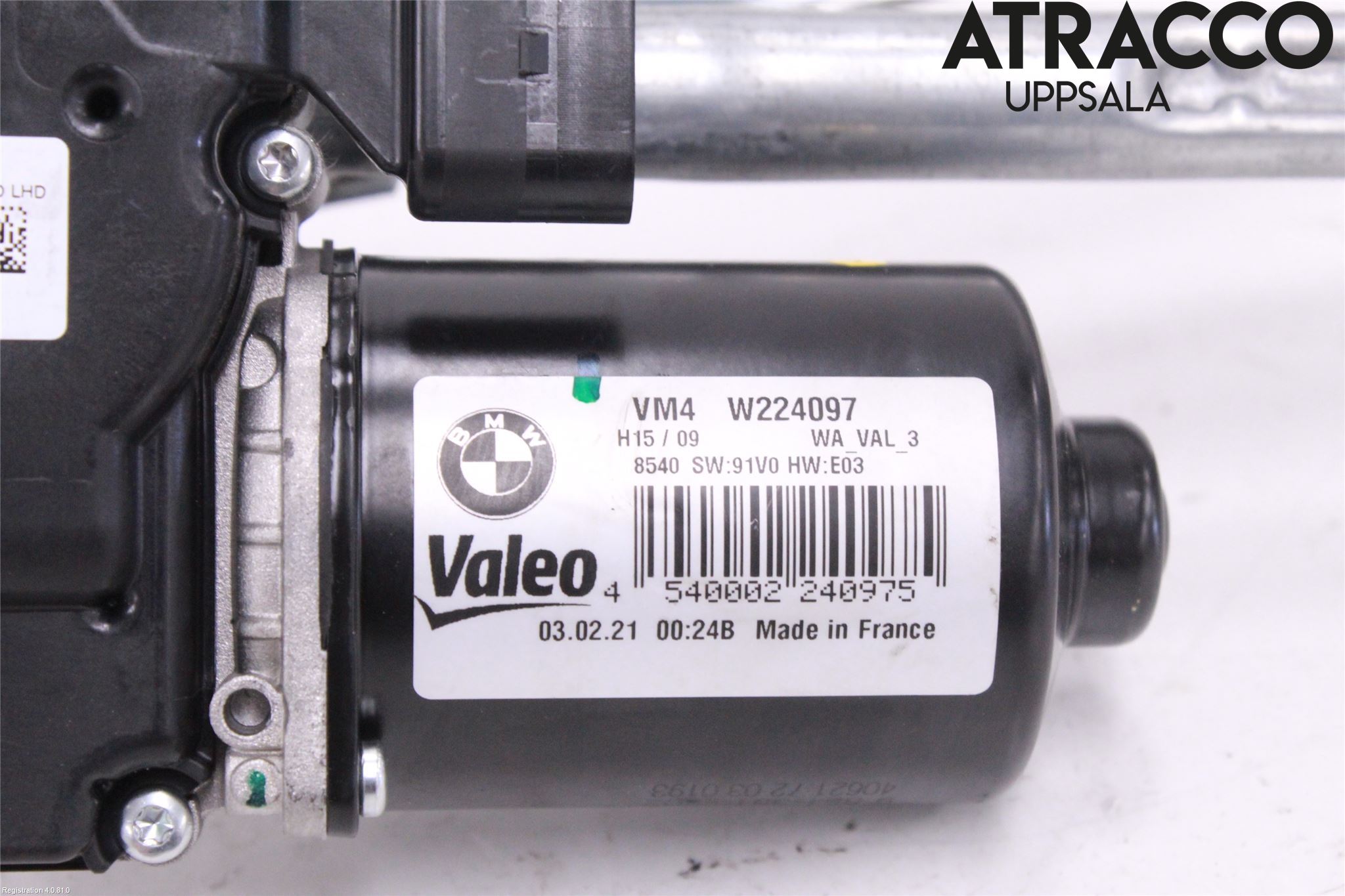 BMW 5 G30/G31/F90 17-23 Torkarmekanism Vindruta