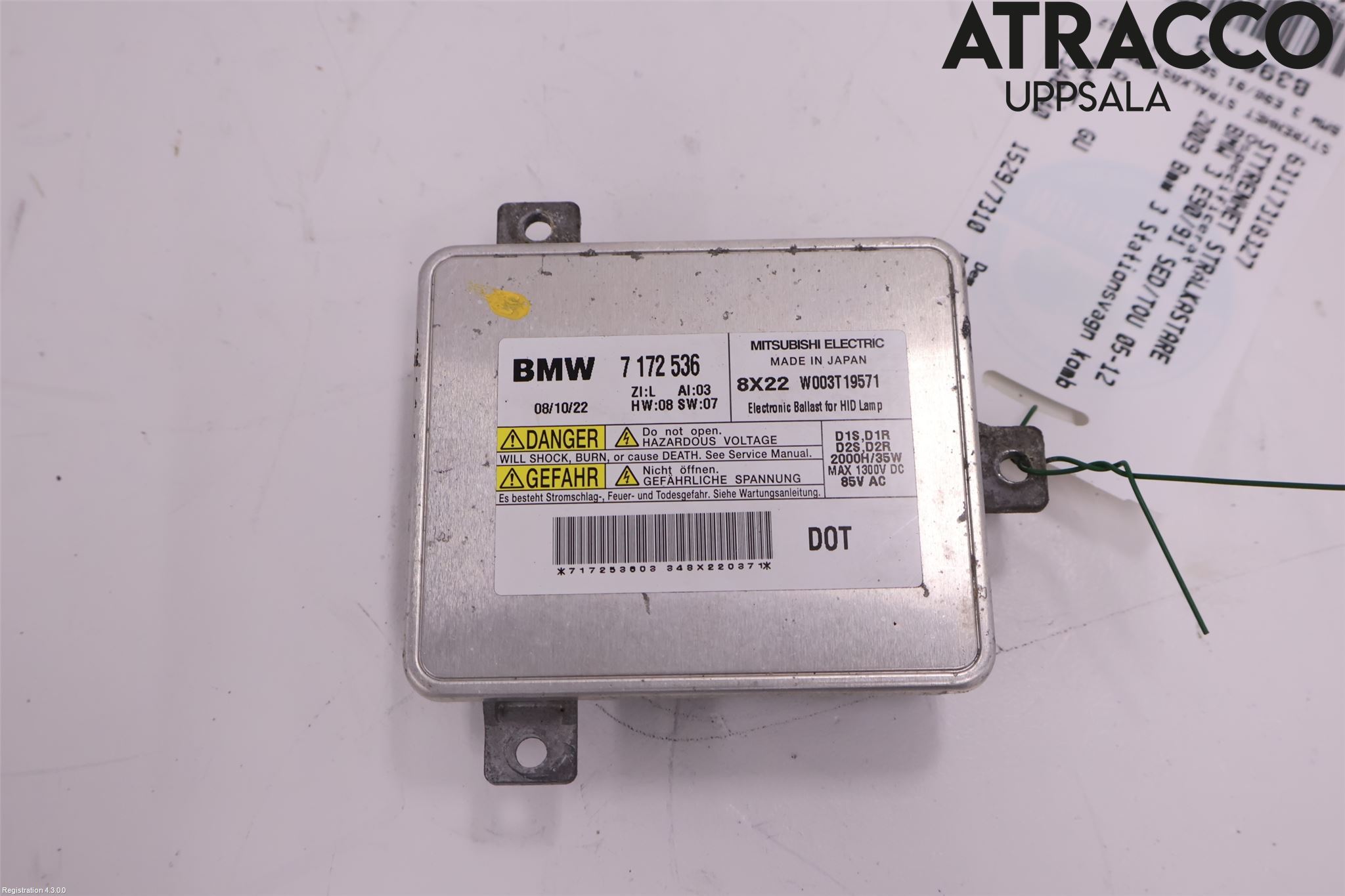 BMW 3 E90/91 SED/TOU 05-12 Styrenhet Strålkastare