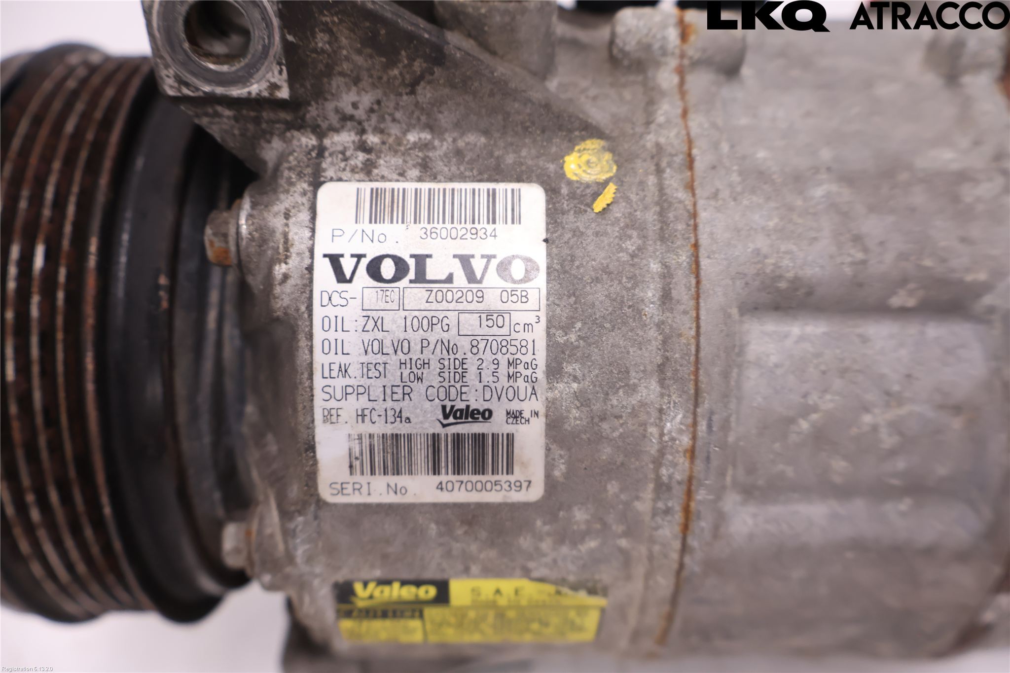 Volvo V70 08-13 Ac Kompressor