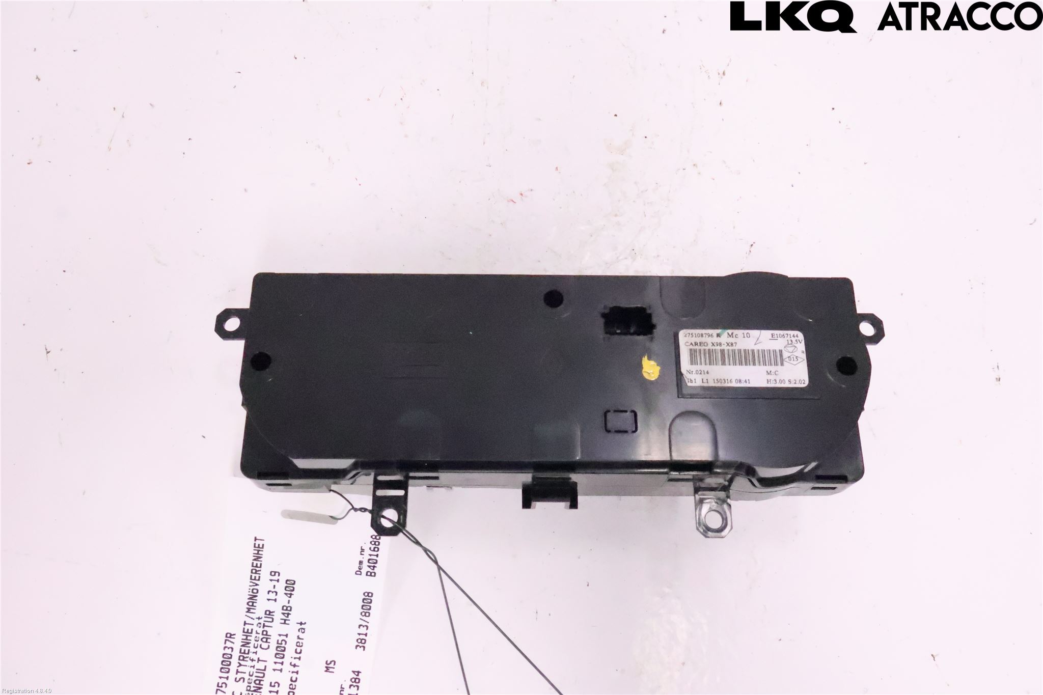 Renault CAPTUR 13-19 Ac Styrenhet Ac Manöveren