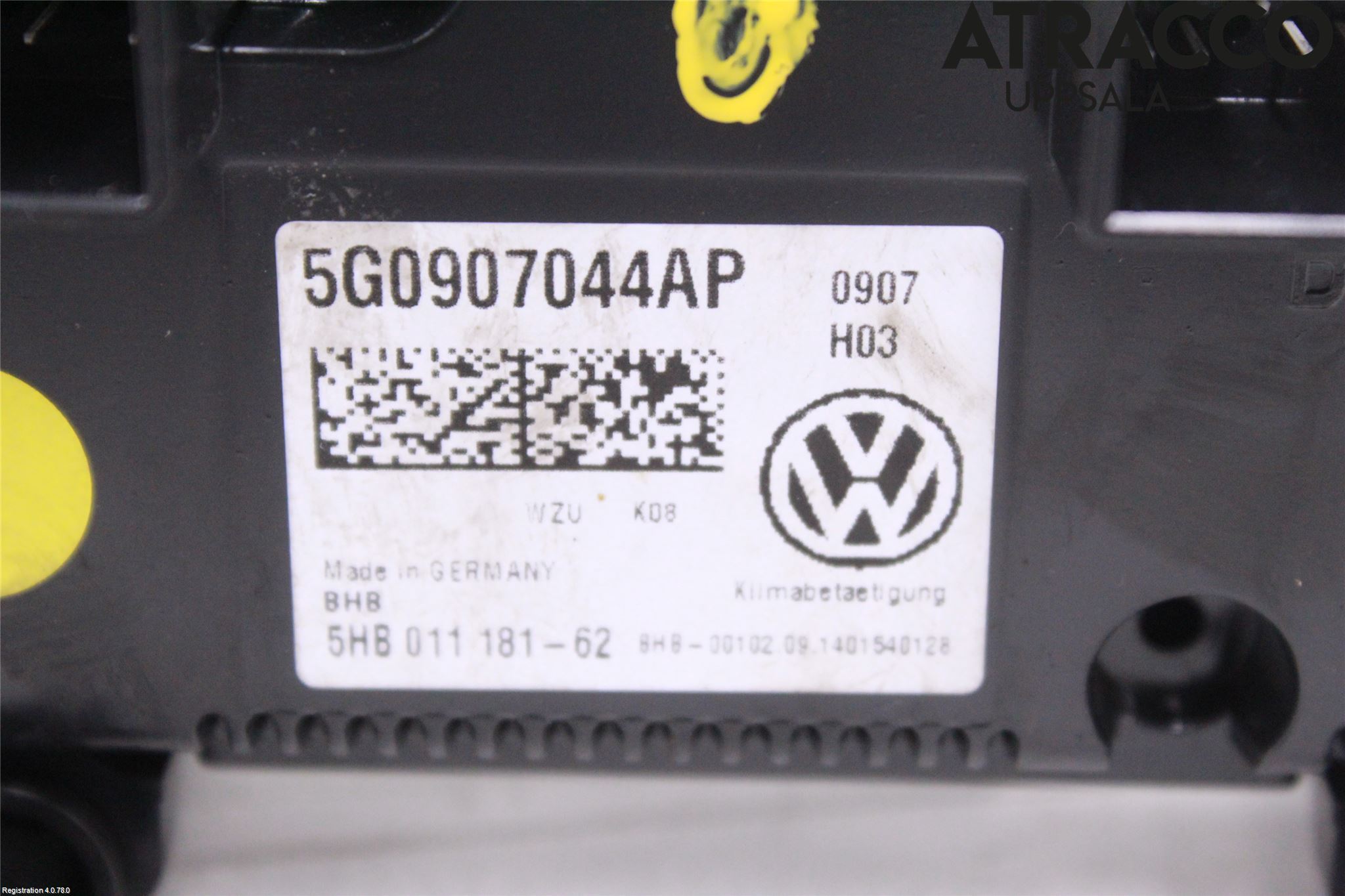Volkswagen VW GOLF / E-GOLF VII 13-20 Ac Styrenhet Ac Manöveren