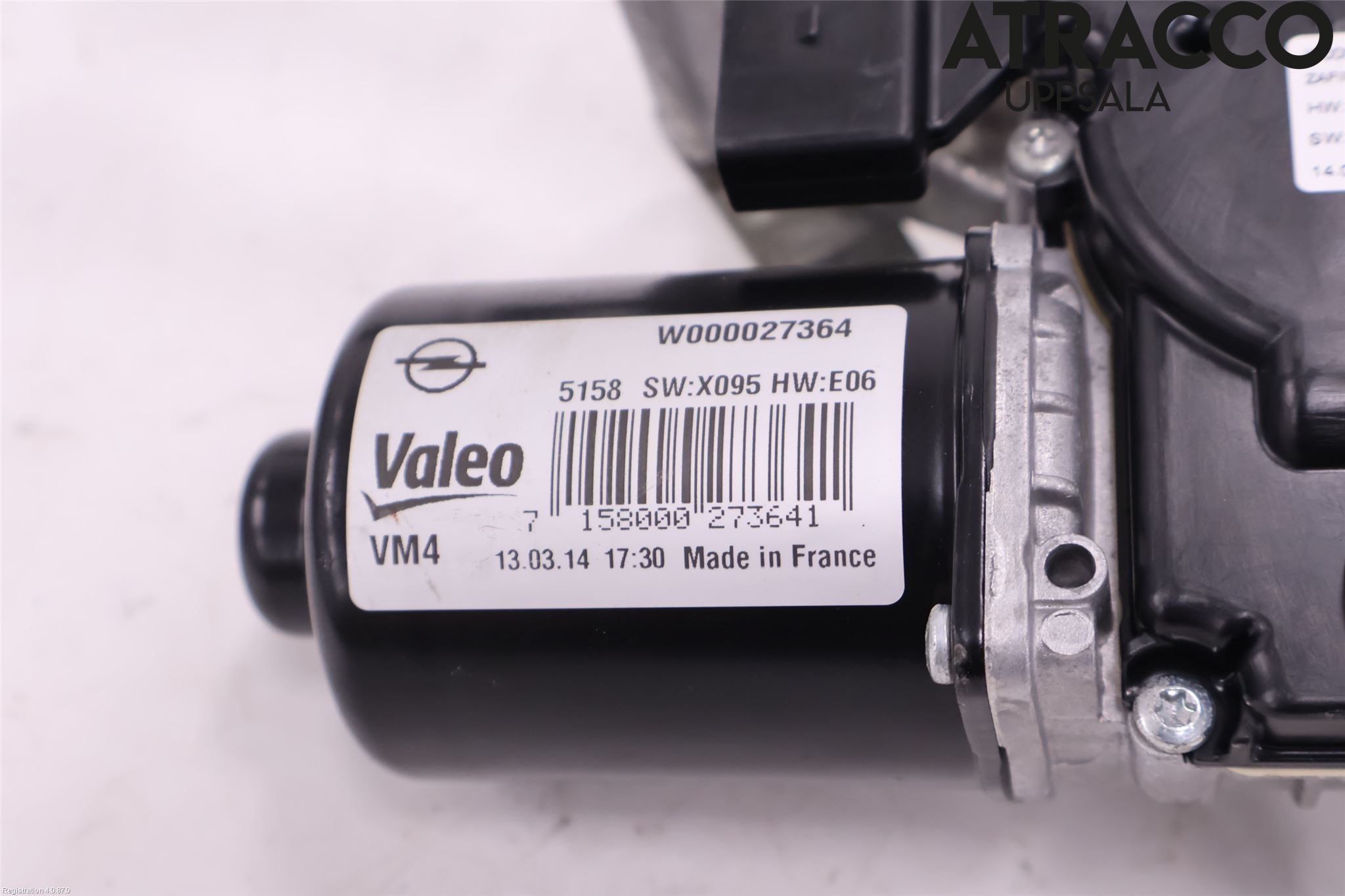 Opel ZAFIRA C 12-19 Torkarmotor Vindruta