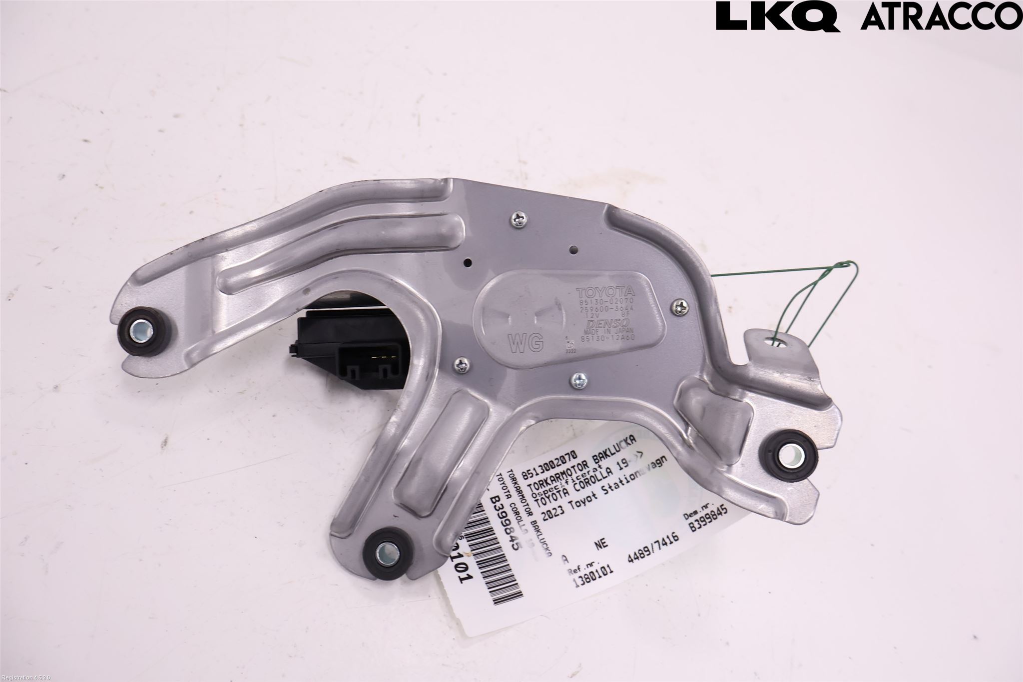 Toyota COROLLA 19- Torkarmotor Baklucka