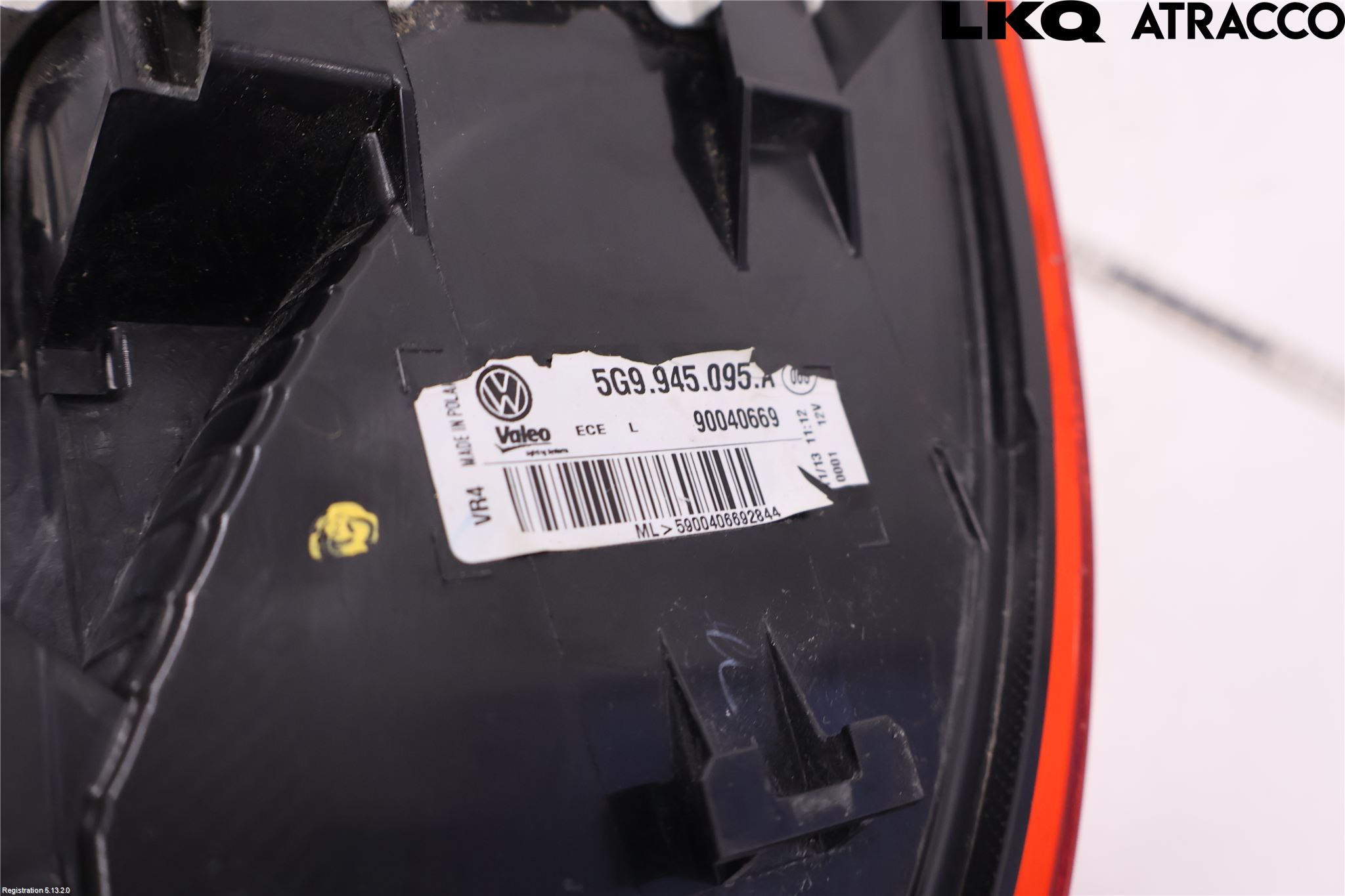 Volkswagen VW GOLF / E-GOLF VII 13-20 Bakljus Vänster