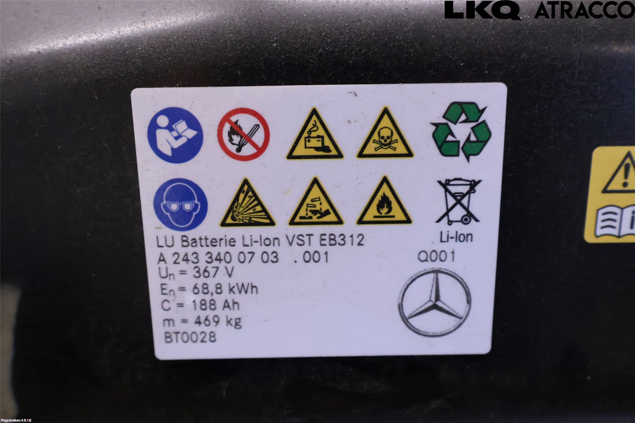 Mercedes-Benz MB EQB (X243) 22- Batteri Högspänning