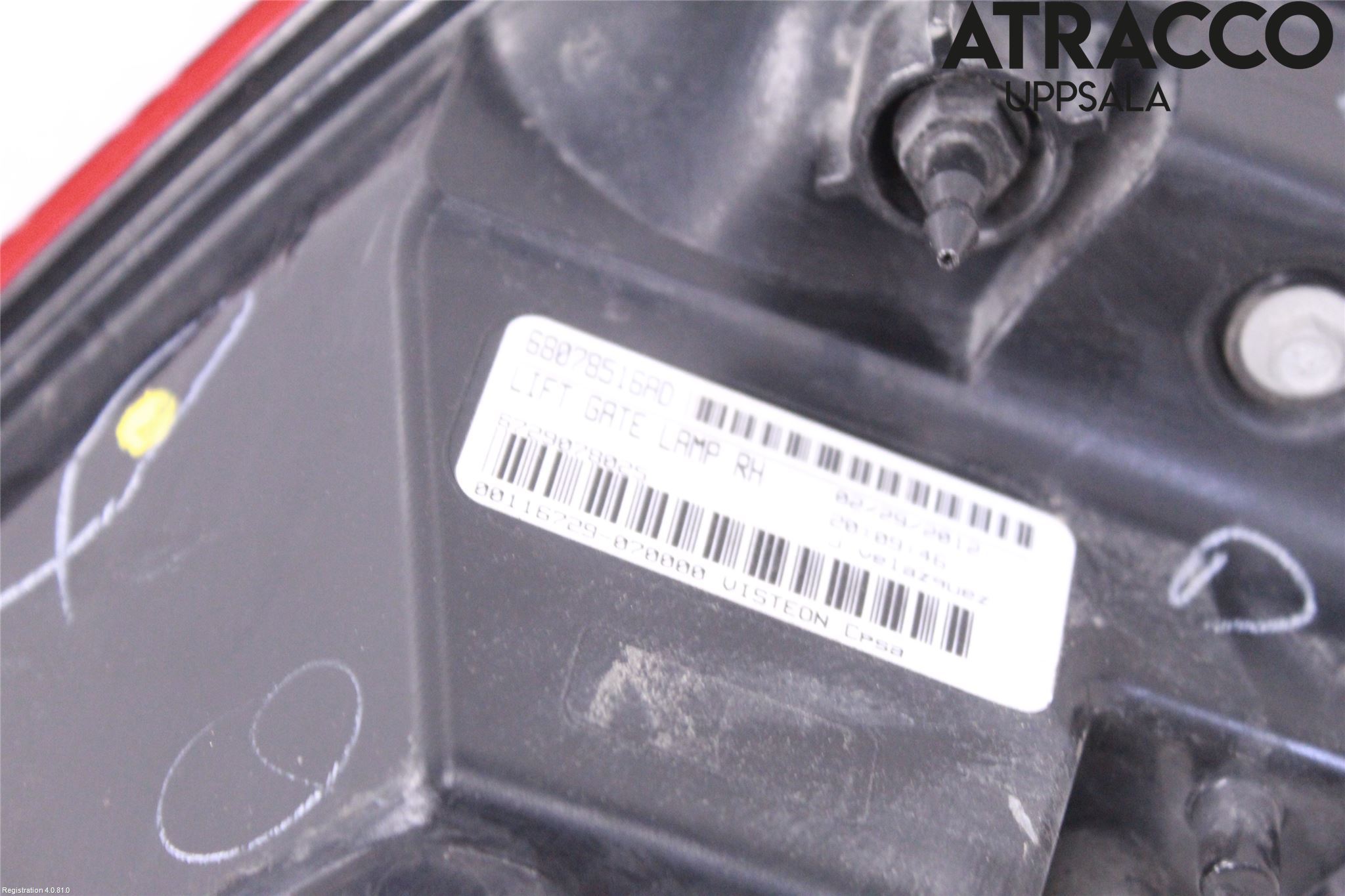 Fiat FREEMONT Bakljus Lucka Hö