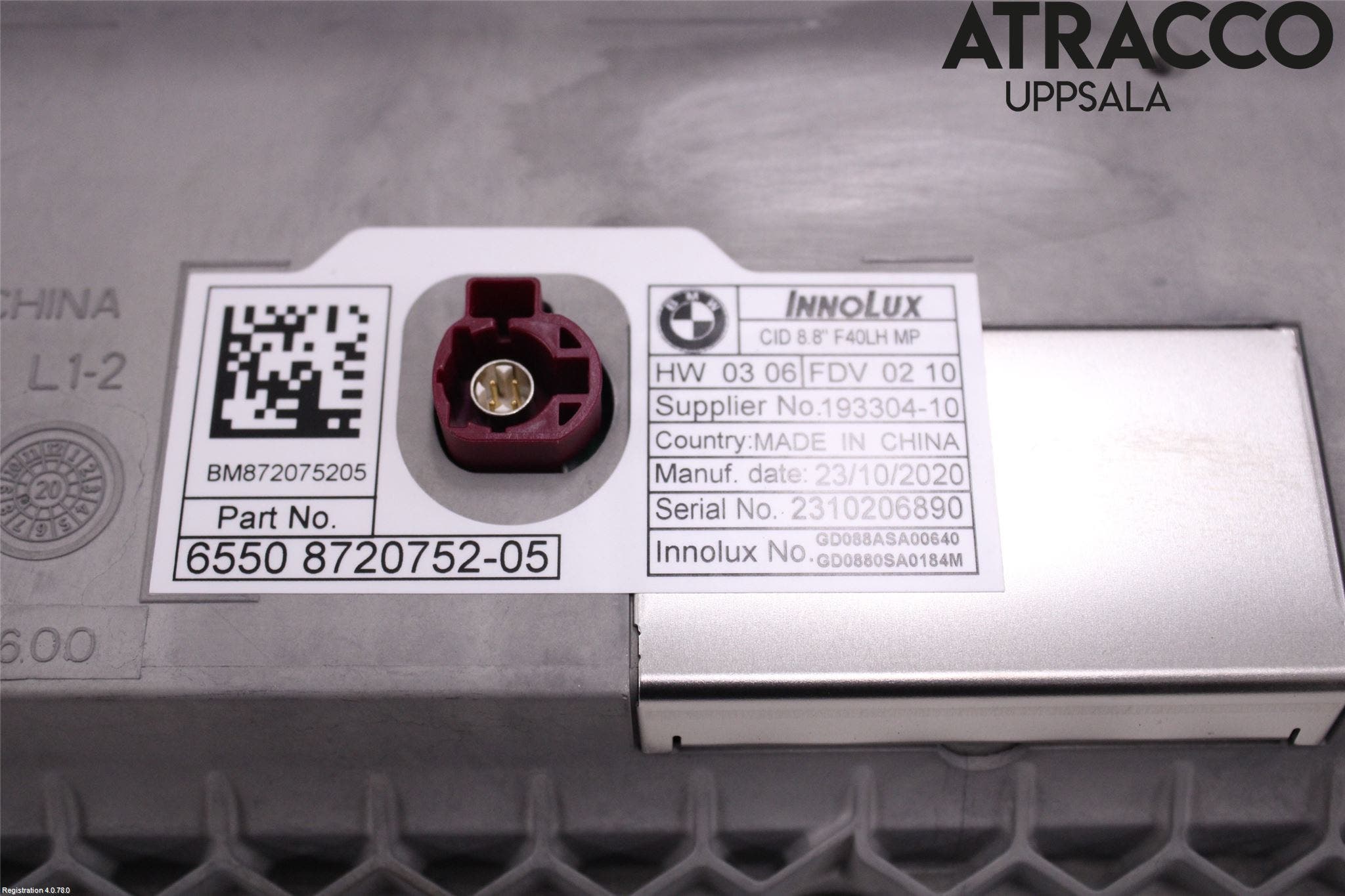 BMW 1 F40 19- Bildskärm