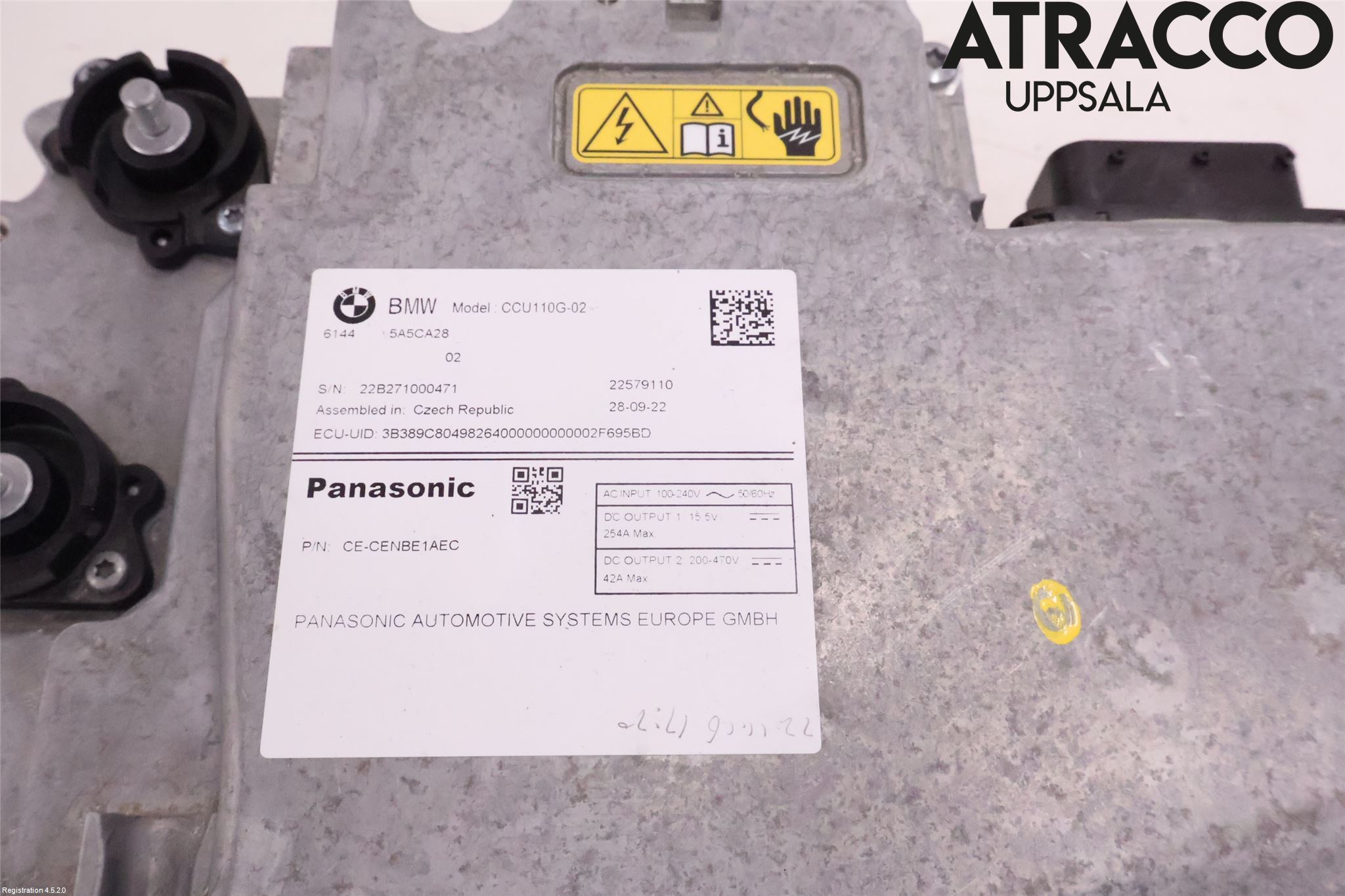 BMW iX3 G08 21- Batteriladdare Högspänning