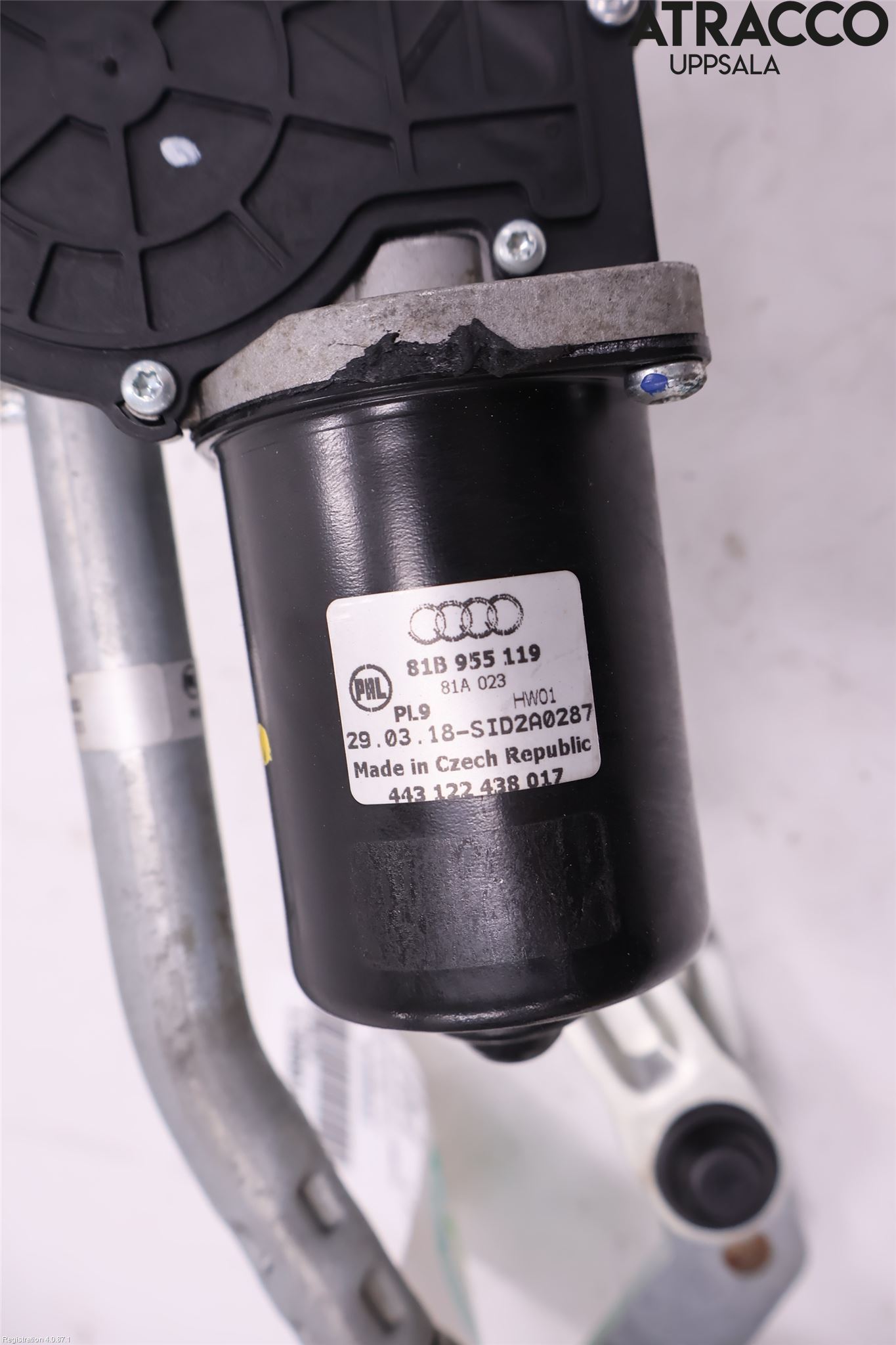 Audi Q2/SQ2 17- Torkarmekanism Vindruta