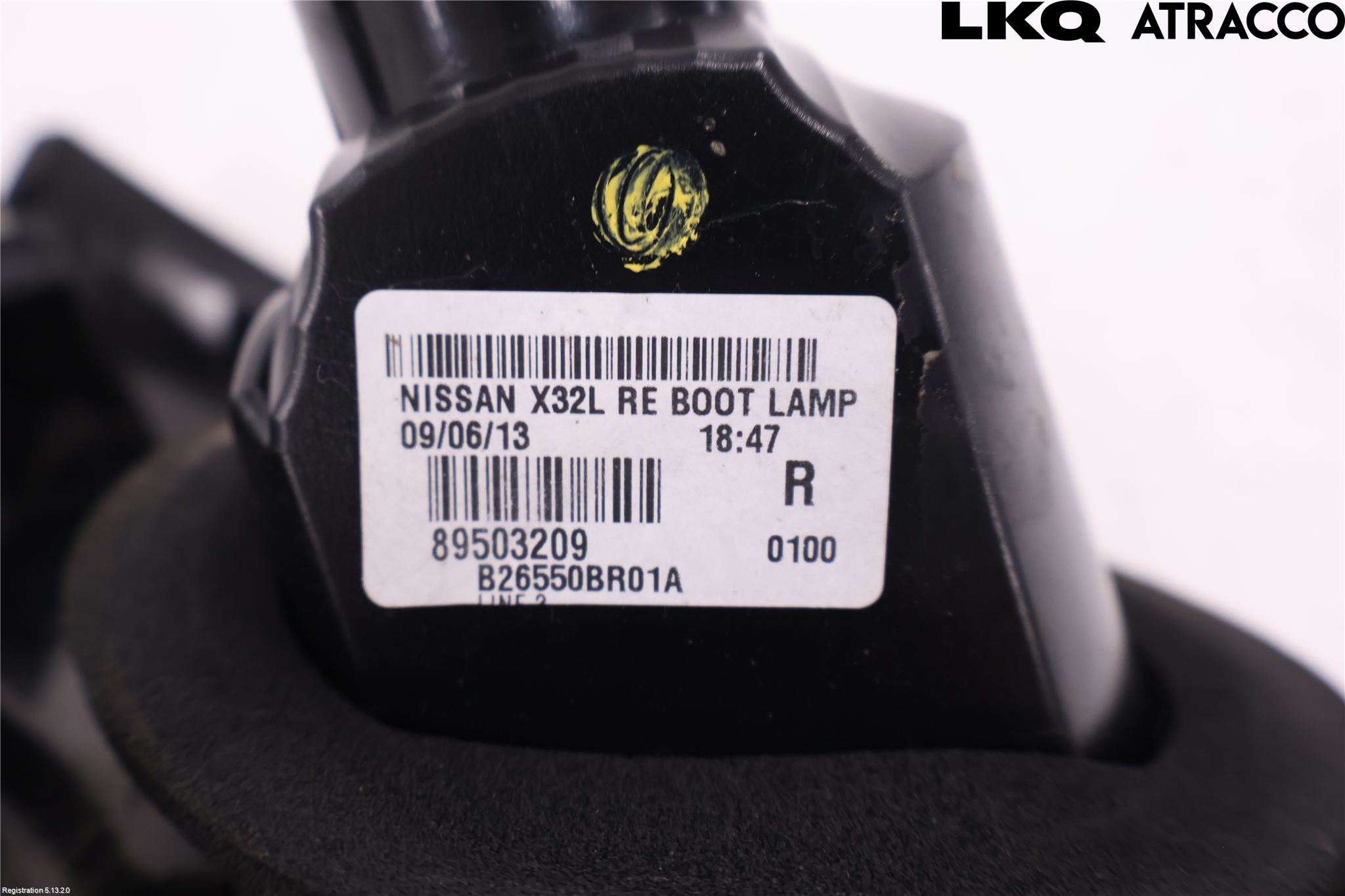 Nissan QASHQAI 10-14 Bakljus Lucka Hö