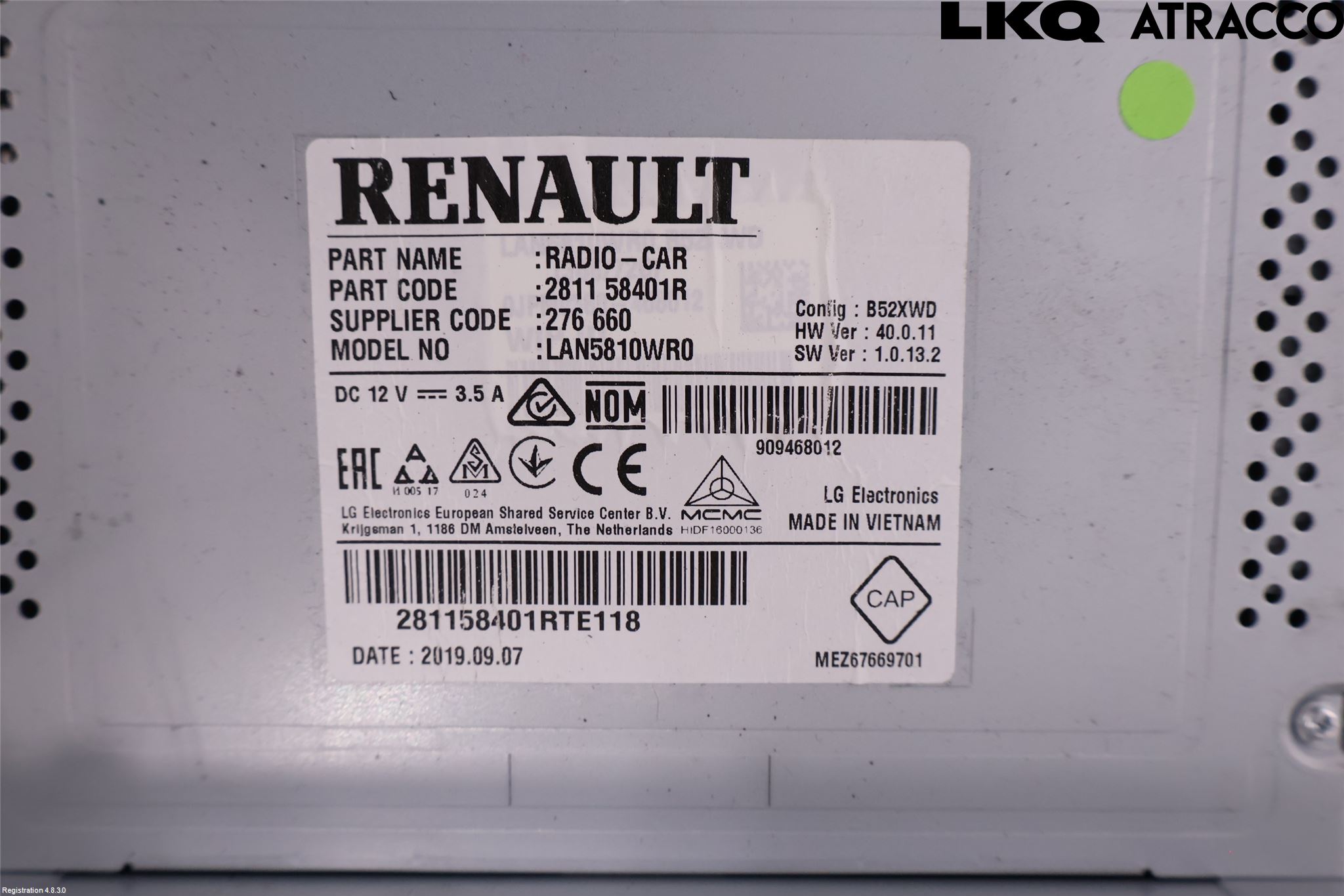 Renault MASTER III 15-20 Cd Radio - Multimediapanel