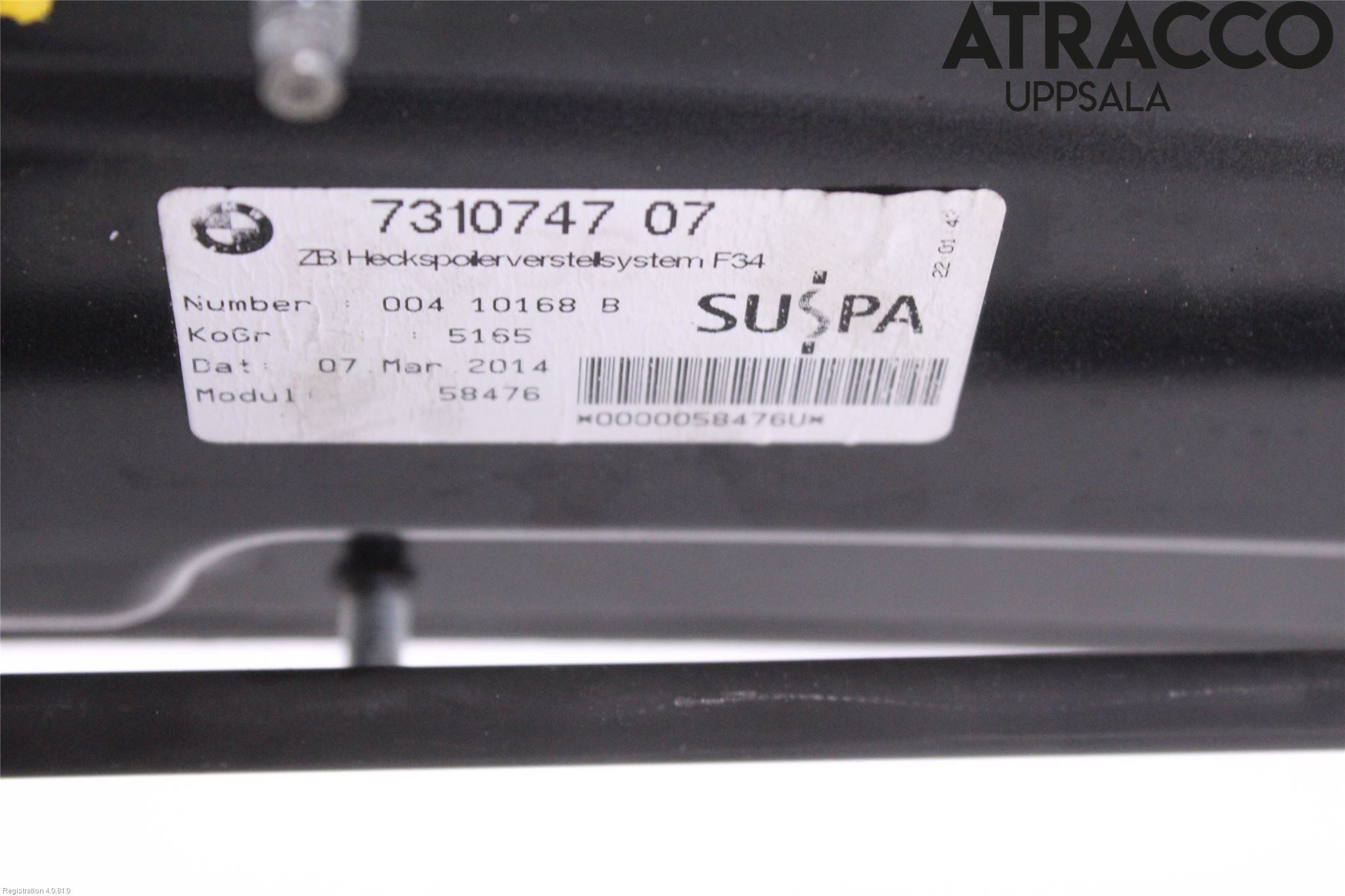 BMW 3 GT F34 13-19 Spoiler Baklucka