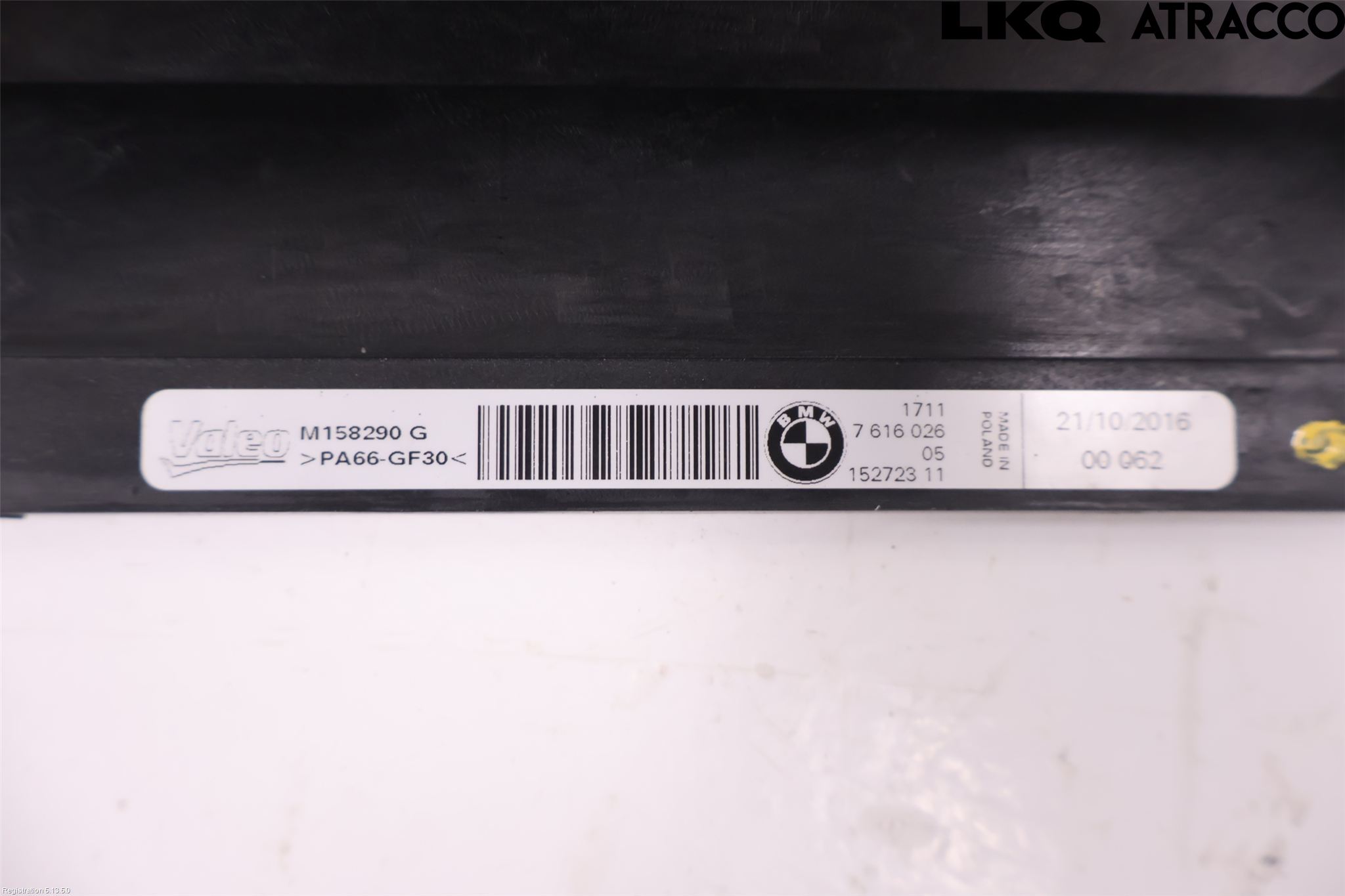BMW i3 I01 13-22 Kylarfäste-Ram-Balk