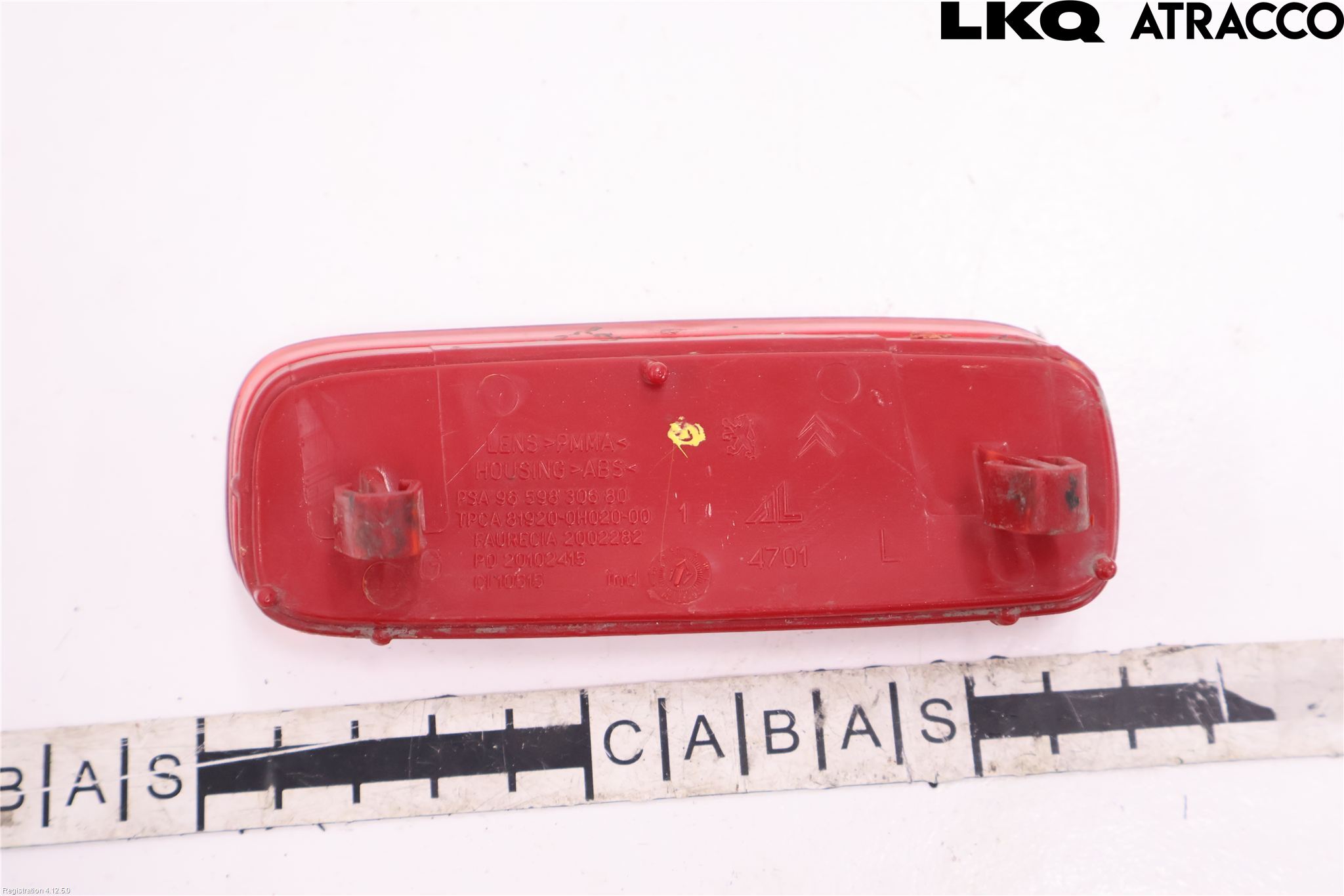 Citroen JUMPY/E-JUMPY 16- Dimljus/Reflex Bak