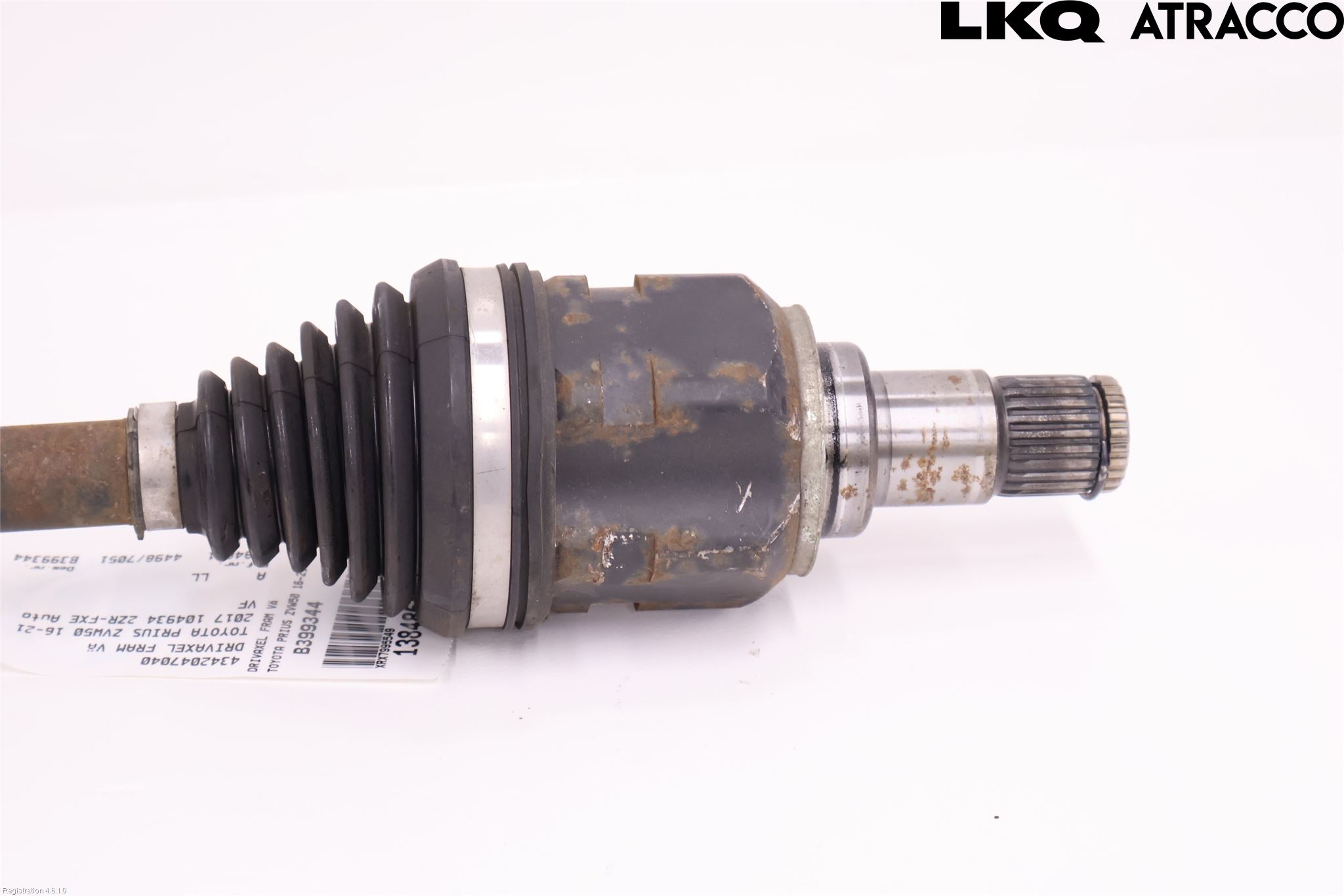 Toyota PRIUS (ZVW50) 16-21 Drivaxel Fram Vänster