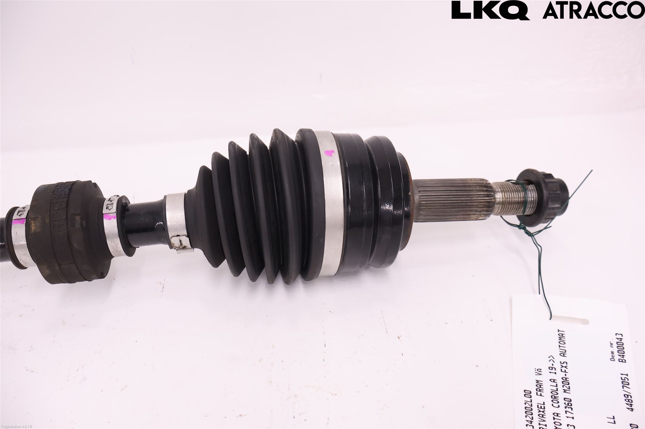 Toyota COROLLA 19- Drivaxel Fram Vänster