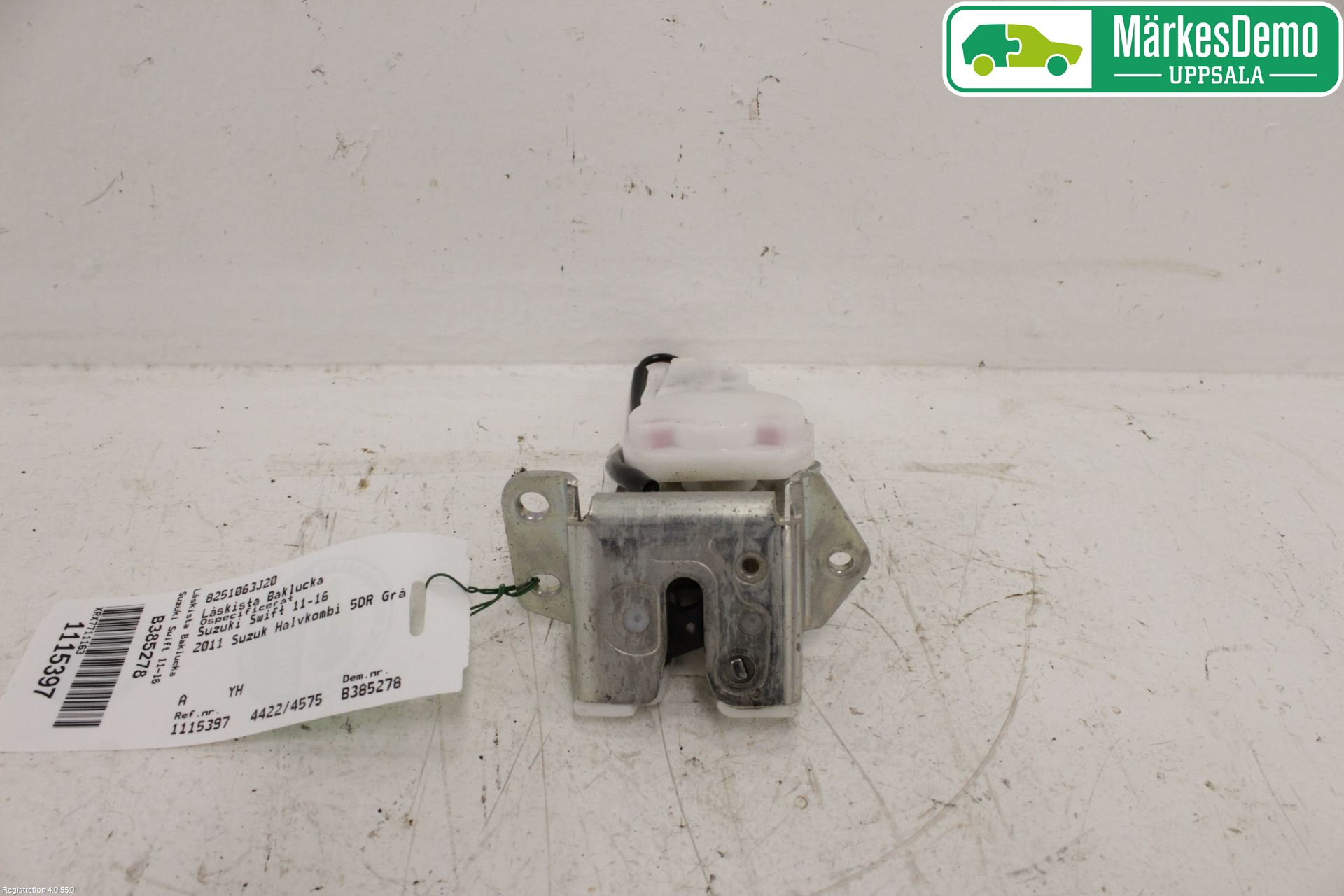 Suzuki SWIFT 11-16 Låskista Baklucka