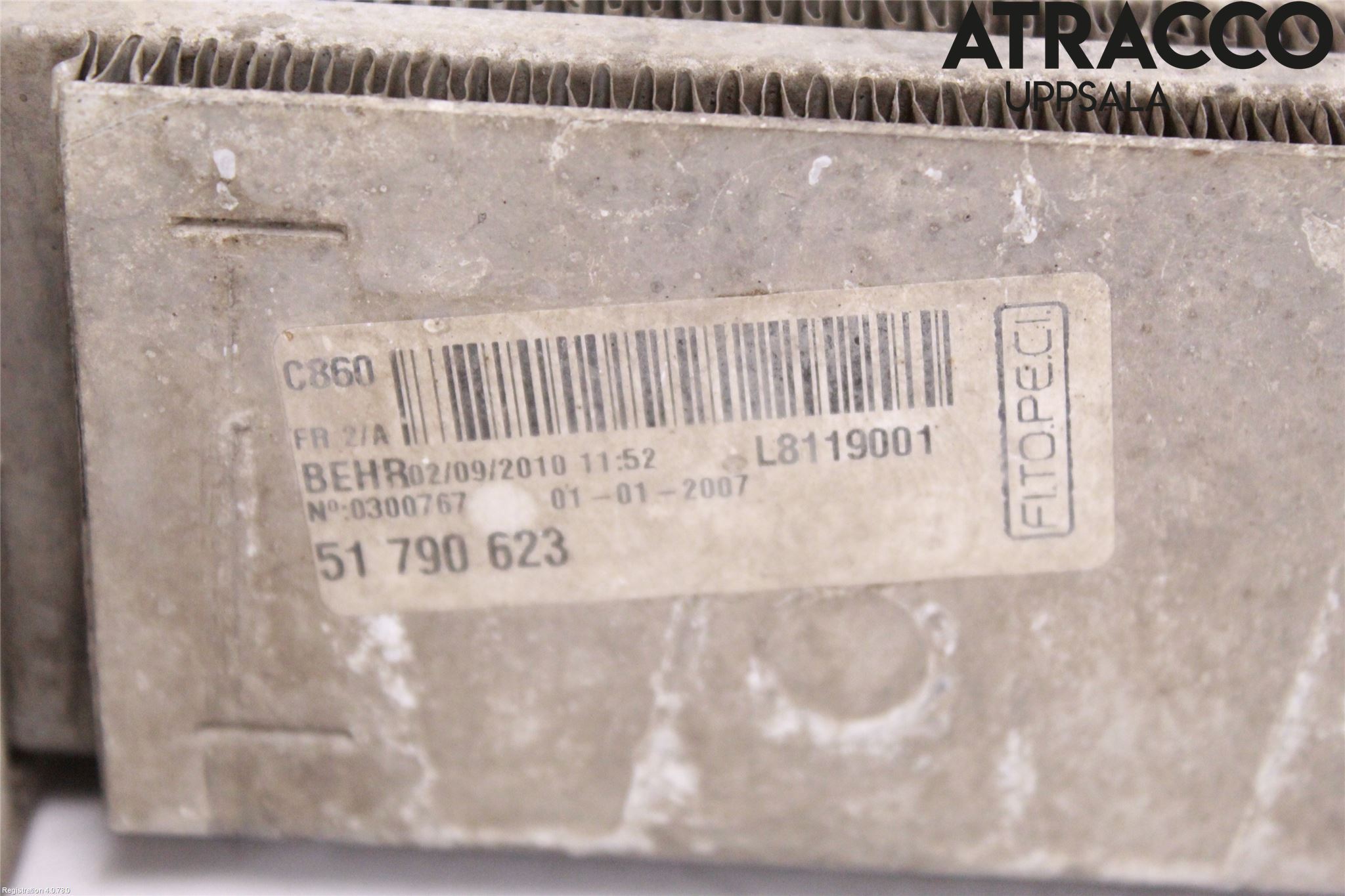 Fiat FIORINO Laddluft-Intercooler Kyl