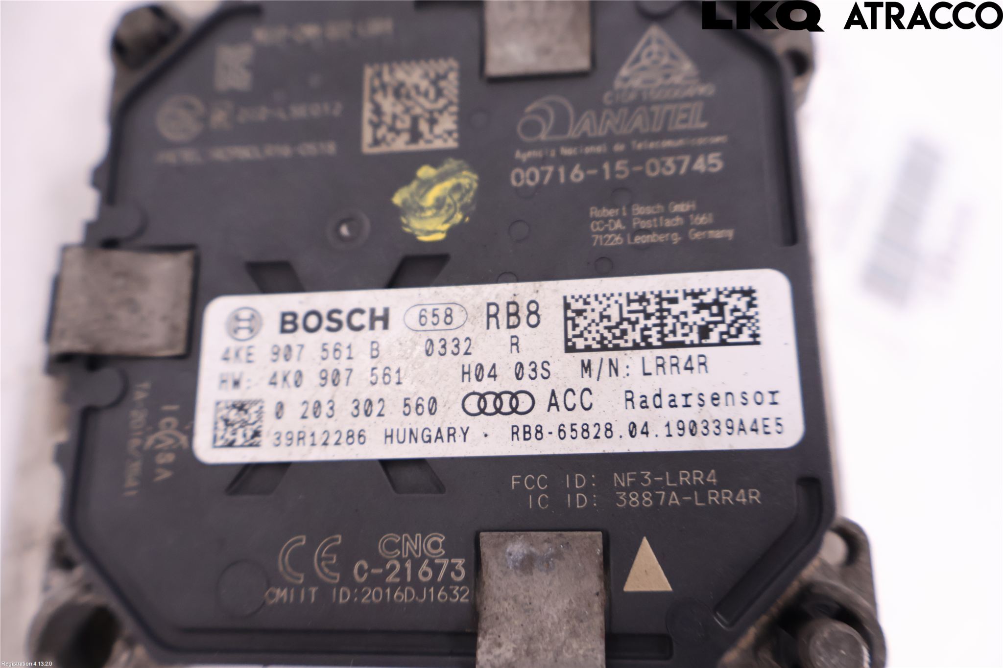 Audi E-TRON, S GE 19- Sensor Adaptiv Farthållare