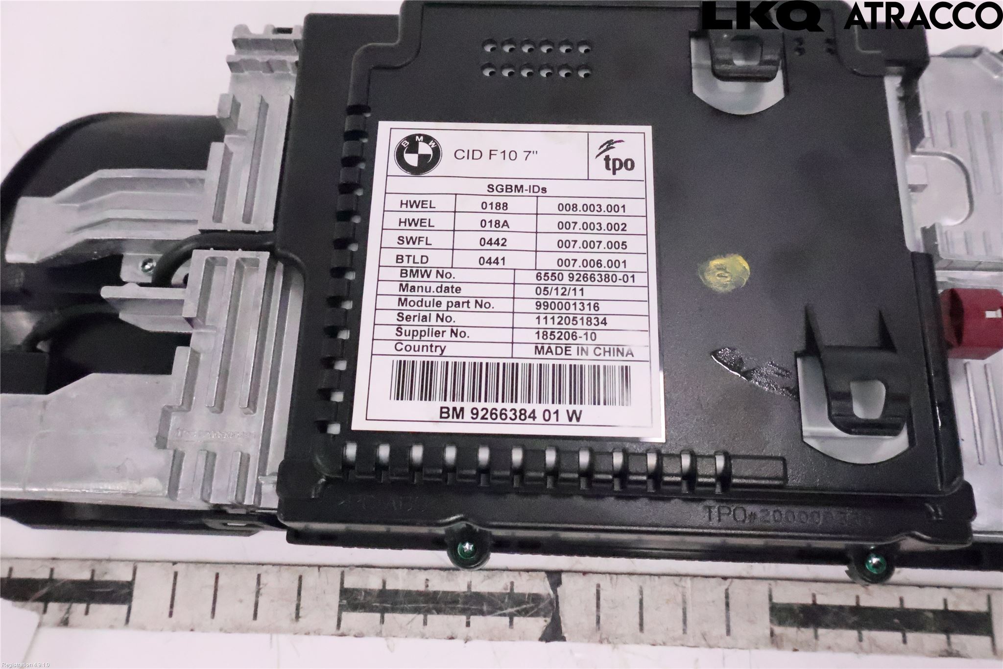 BMW 5 F10/F11/F18 09-17 Bildskärm