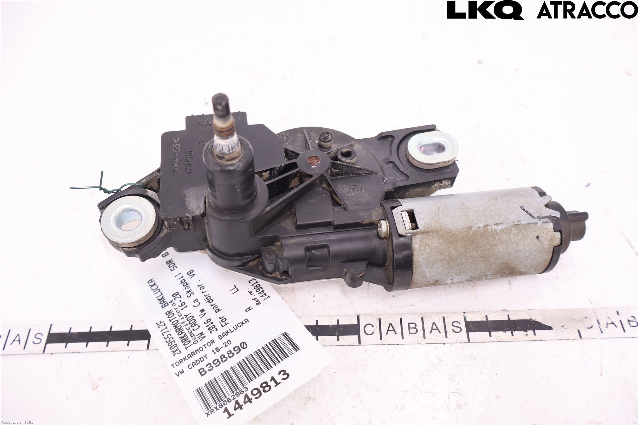 Volkswagen VW CADDY 16-20 Torkarmotor Baklucka