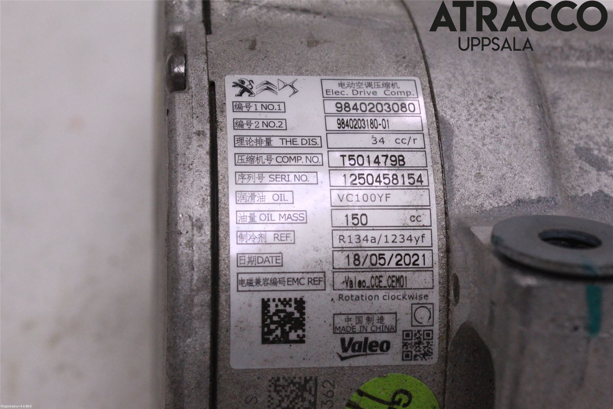 Opel GRANDLAND X 18- Ac Kompressor