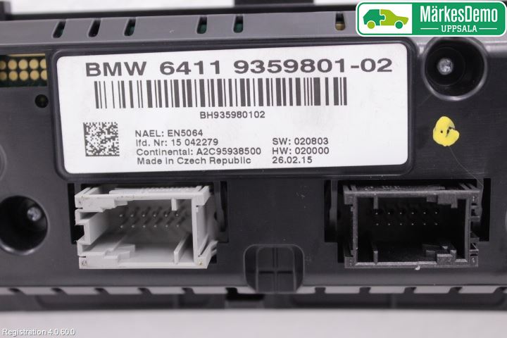 BMW X4 F26 14-18 Ac Styrenhet Ac Manöveren