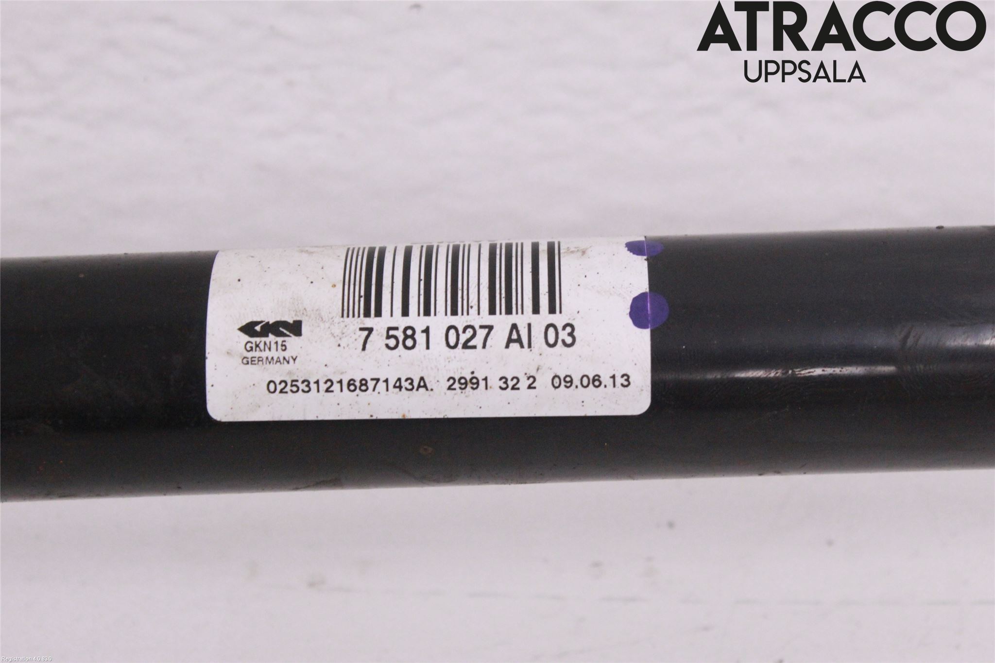 BMW 5 F10/F11/F18 09-17 Drivaxel Bak Vänster