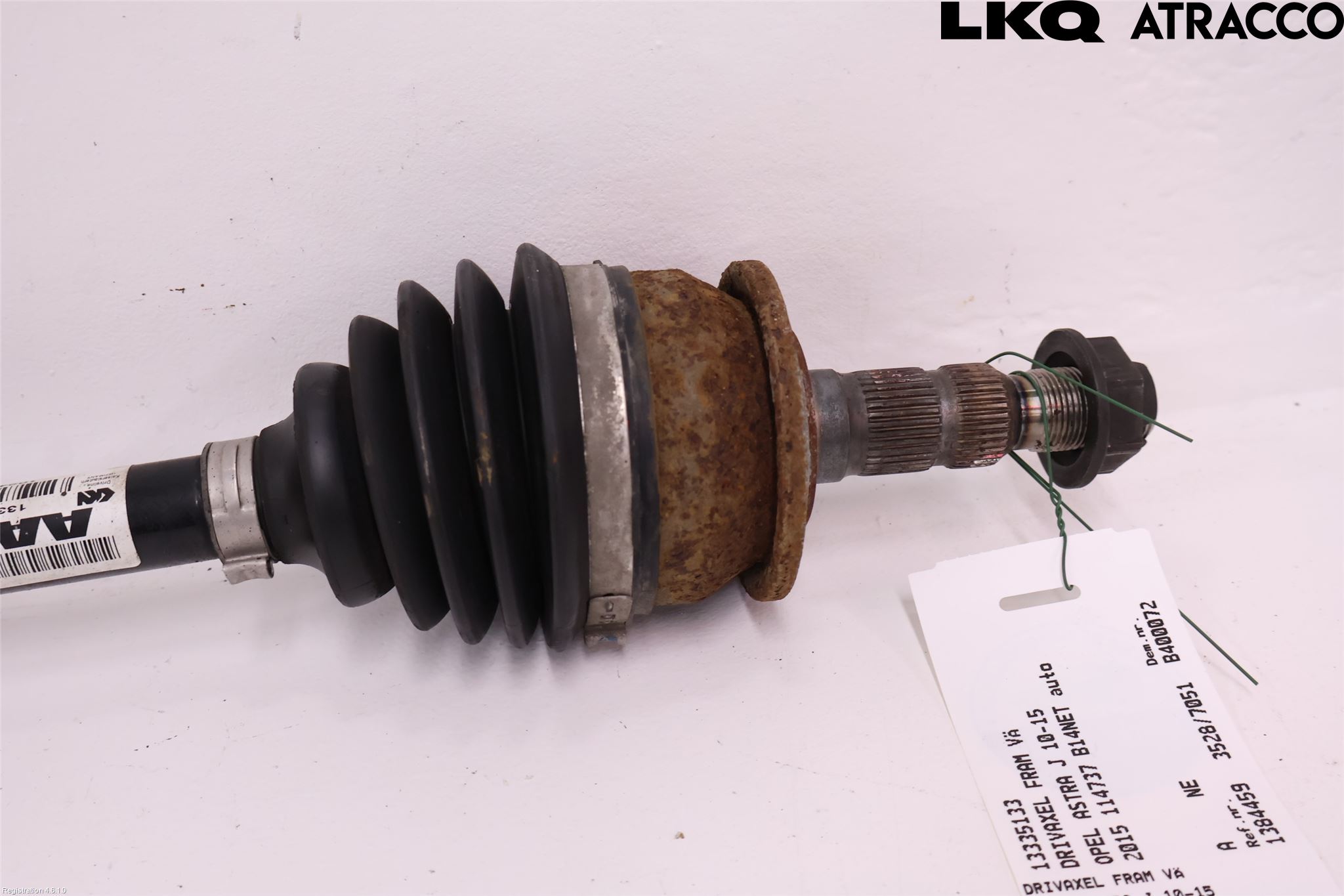 Opel ASTRA J 10-15 Drivaxel Fram Vänster