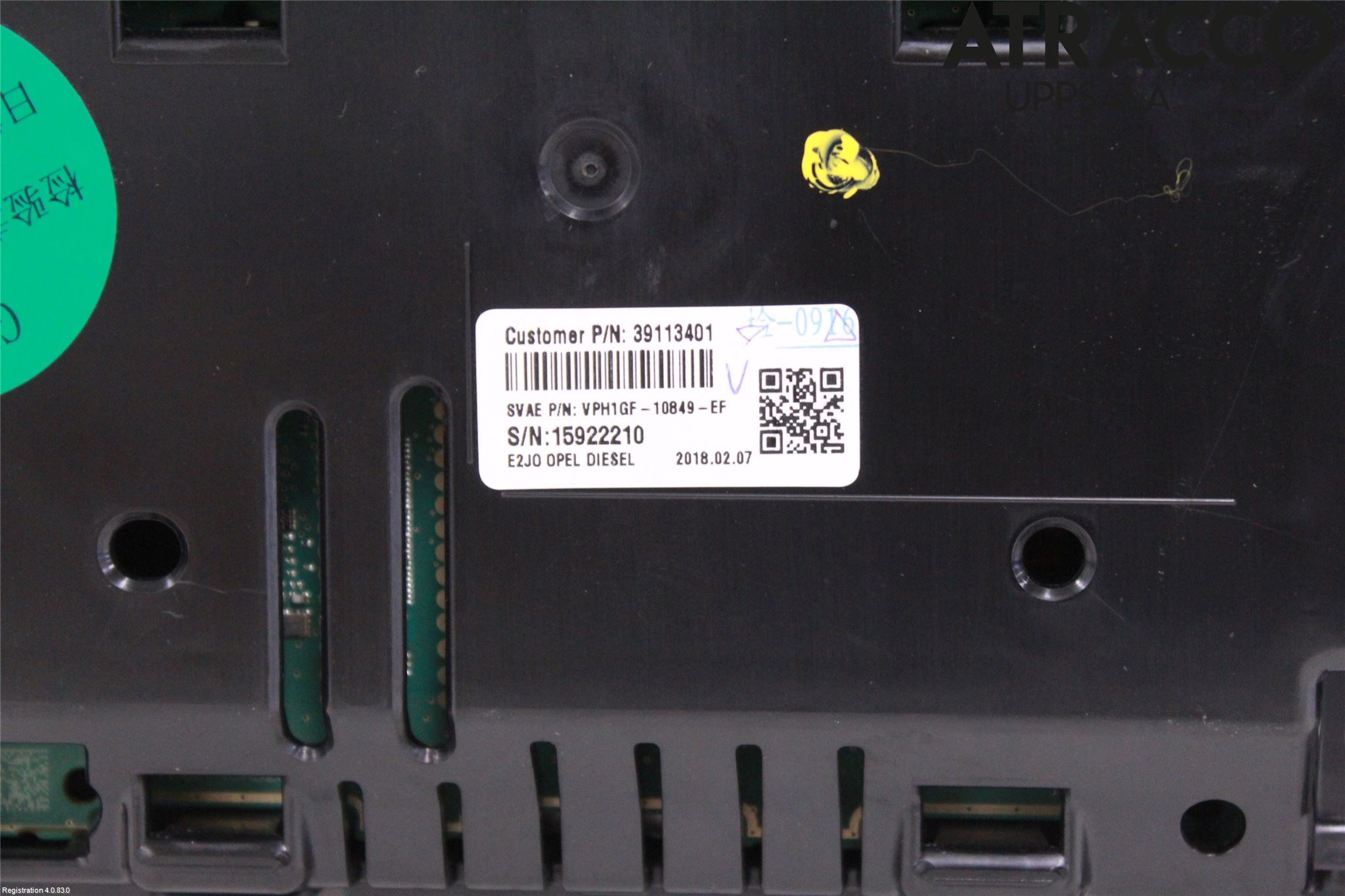 Opel INSIGNIA 17- Instrument Hast