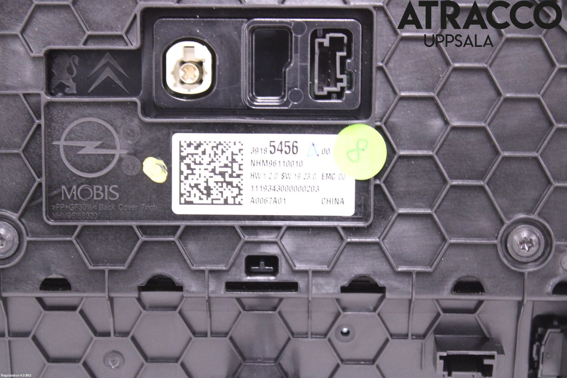 Opel CORSA F, CORSA-E 20- Bildskärm