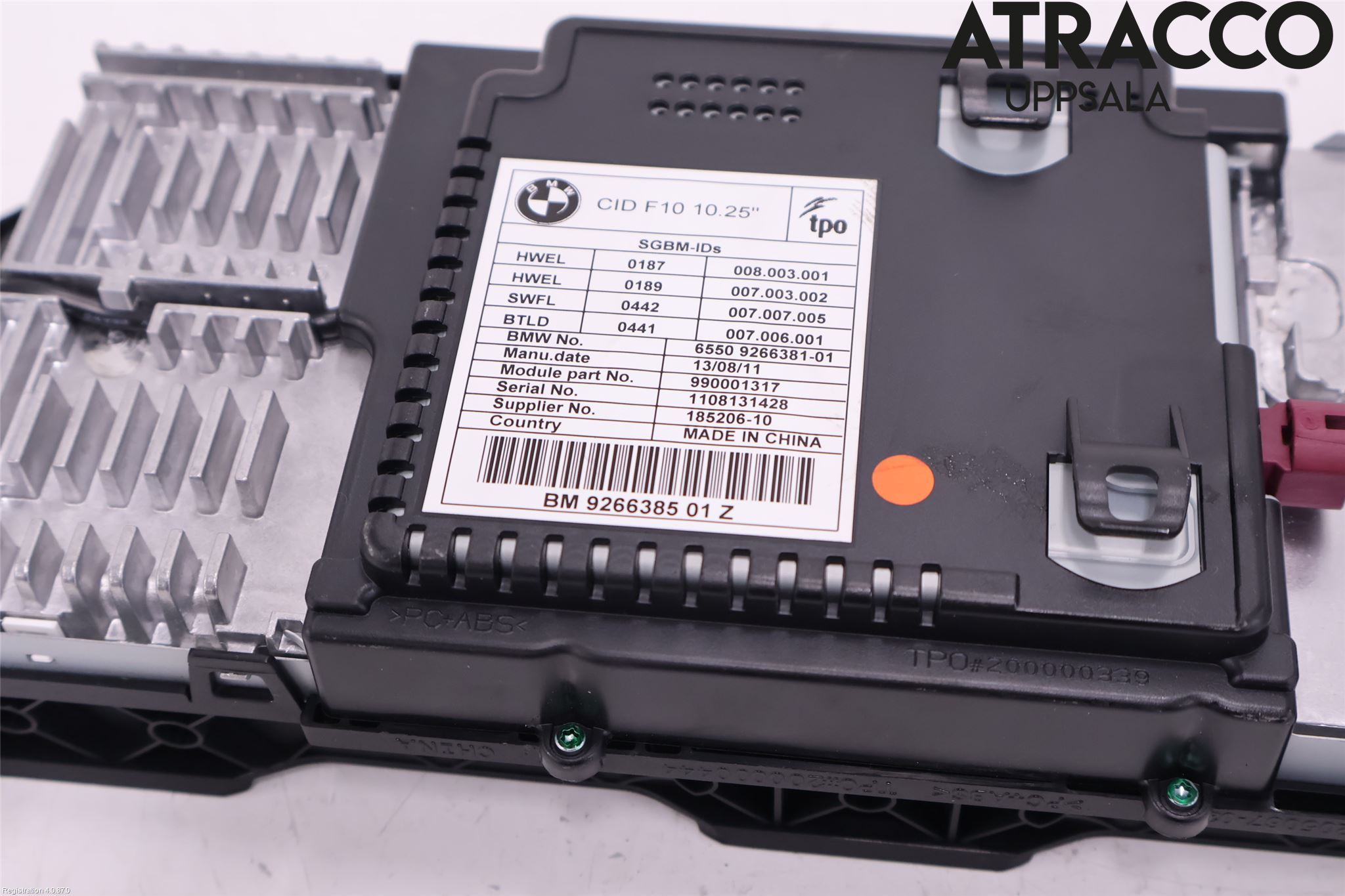BMW 5 F10/F11/F18 09-17 Bildskärm