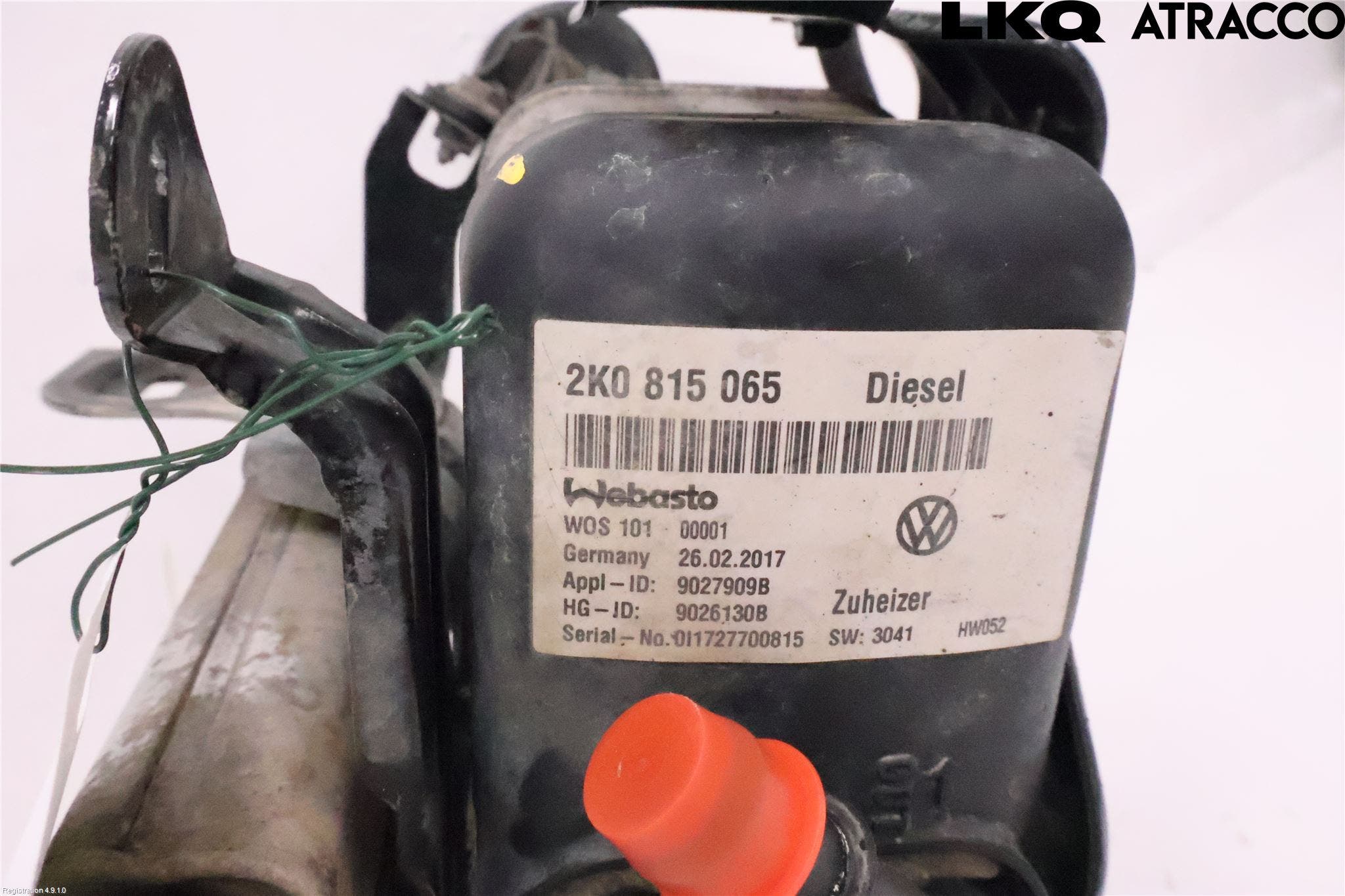 Volkswagen VW CADDY 16-20 Dieselvärmare