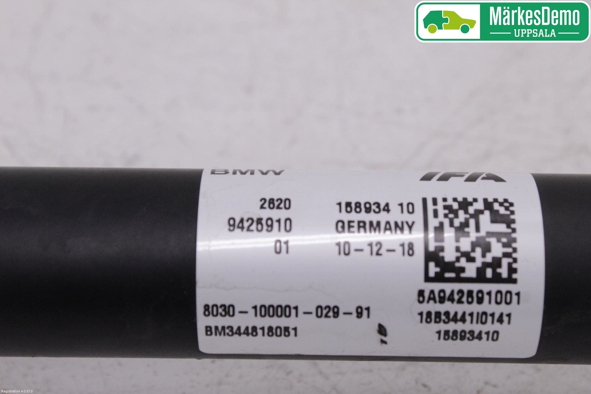 BMW 3 F30/F31/F80 12-19 Mellanaxel Främre