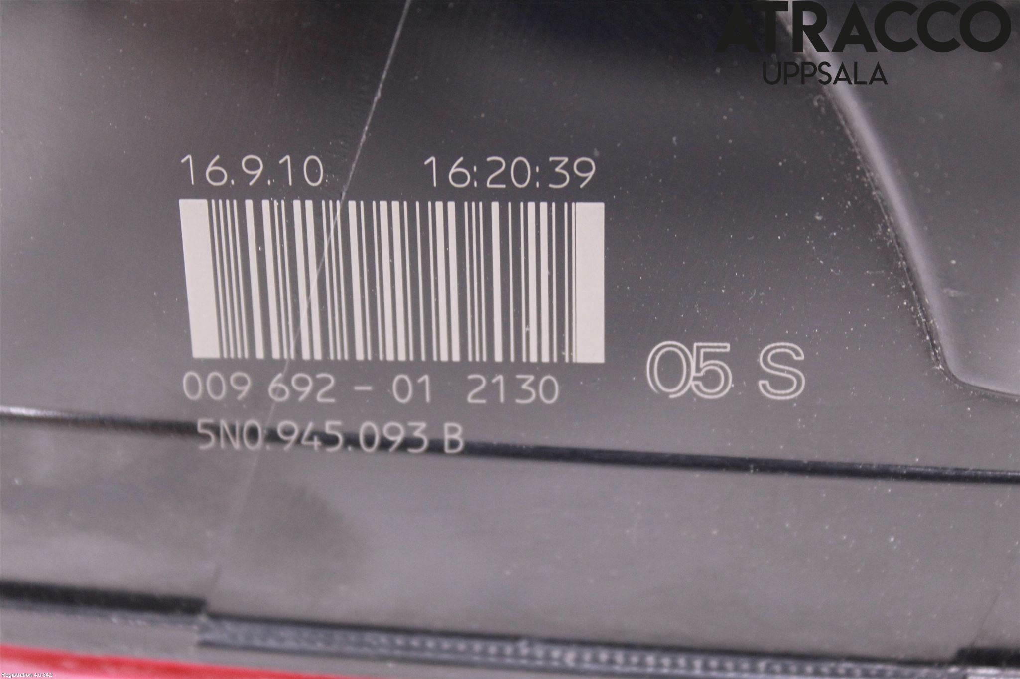 Volkswagen VW TIGUAN 07-16 Bakljus Lucka Vä