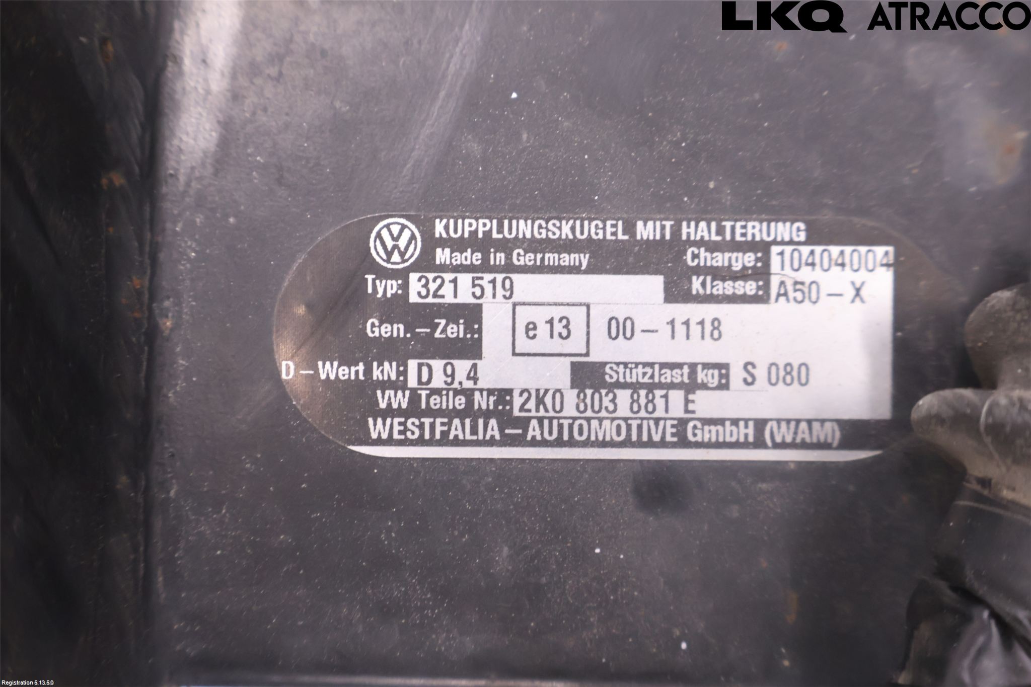 Volkswagen VW CADDY      04-10 Dragkrok