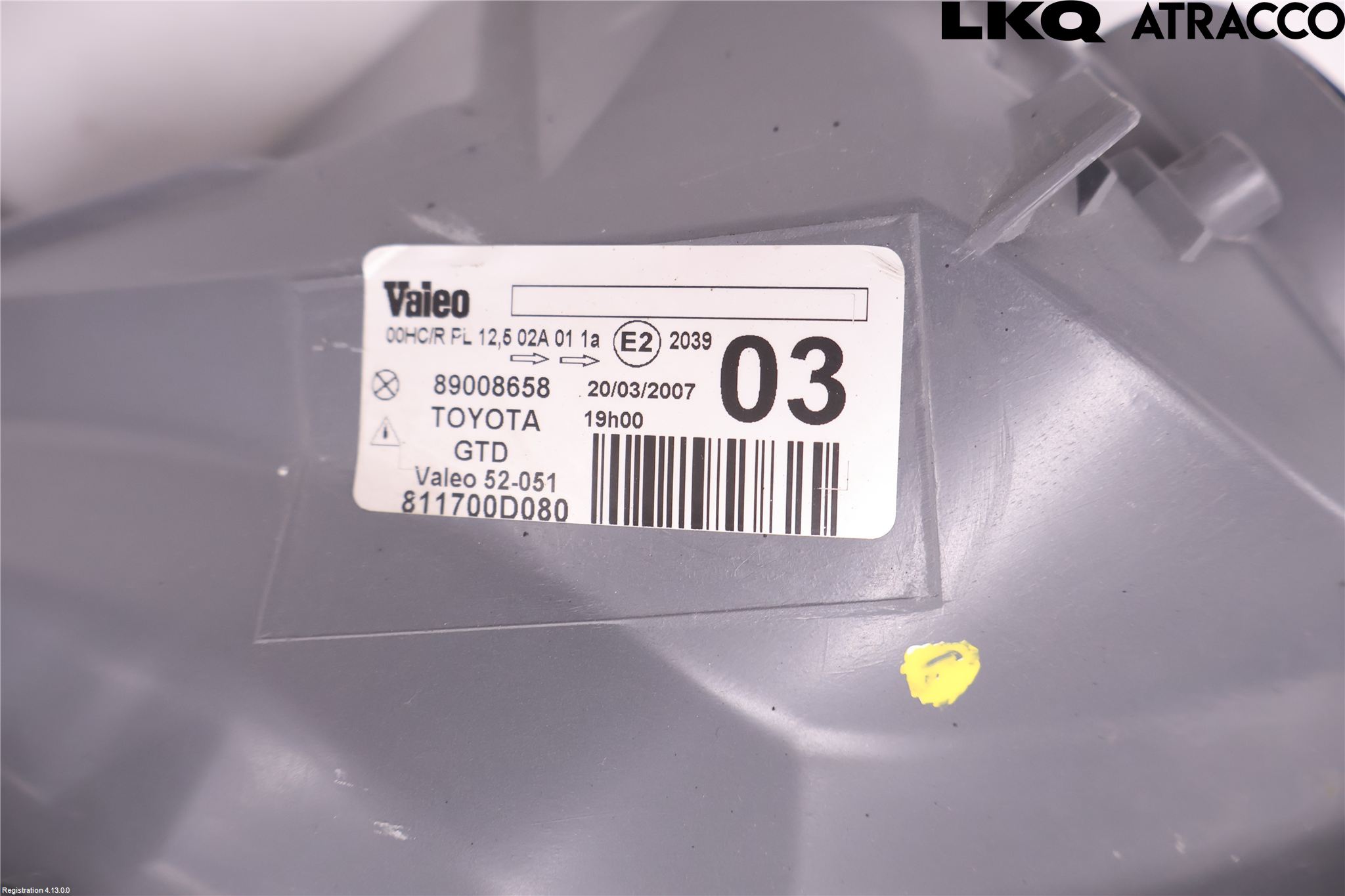 Toyota YARIS P1 03-05 Strålkastare Vänster
