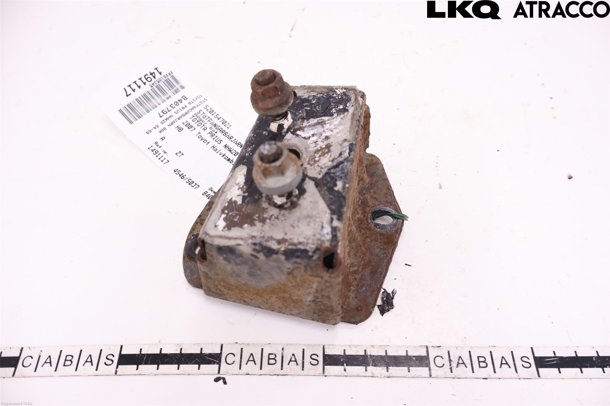 Toyota PRIUS NWH20 04-08 Stötfångarbärjärn Bak