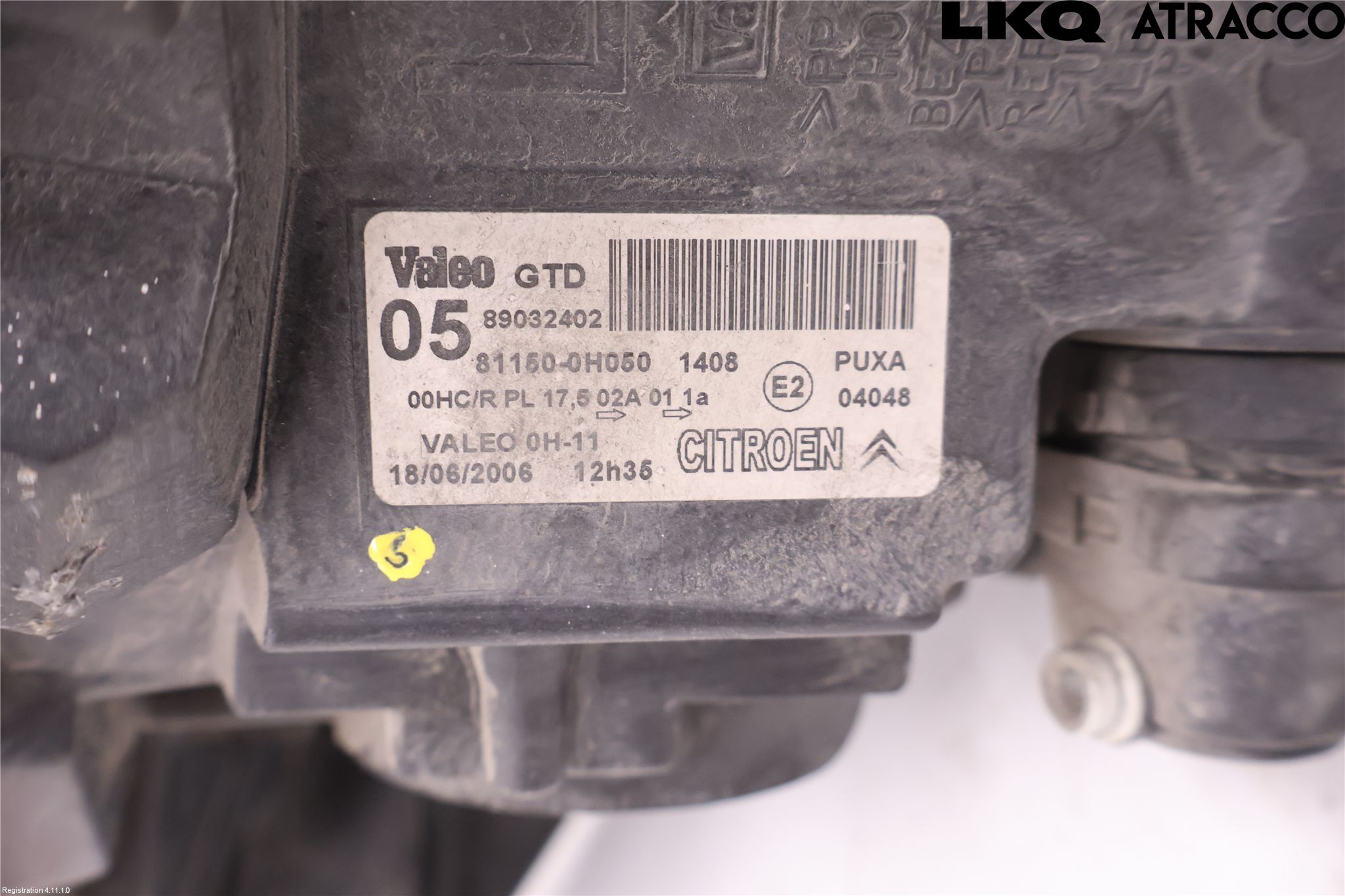 Citroen C1 06-13 Strålkastare Vänster